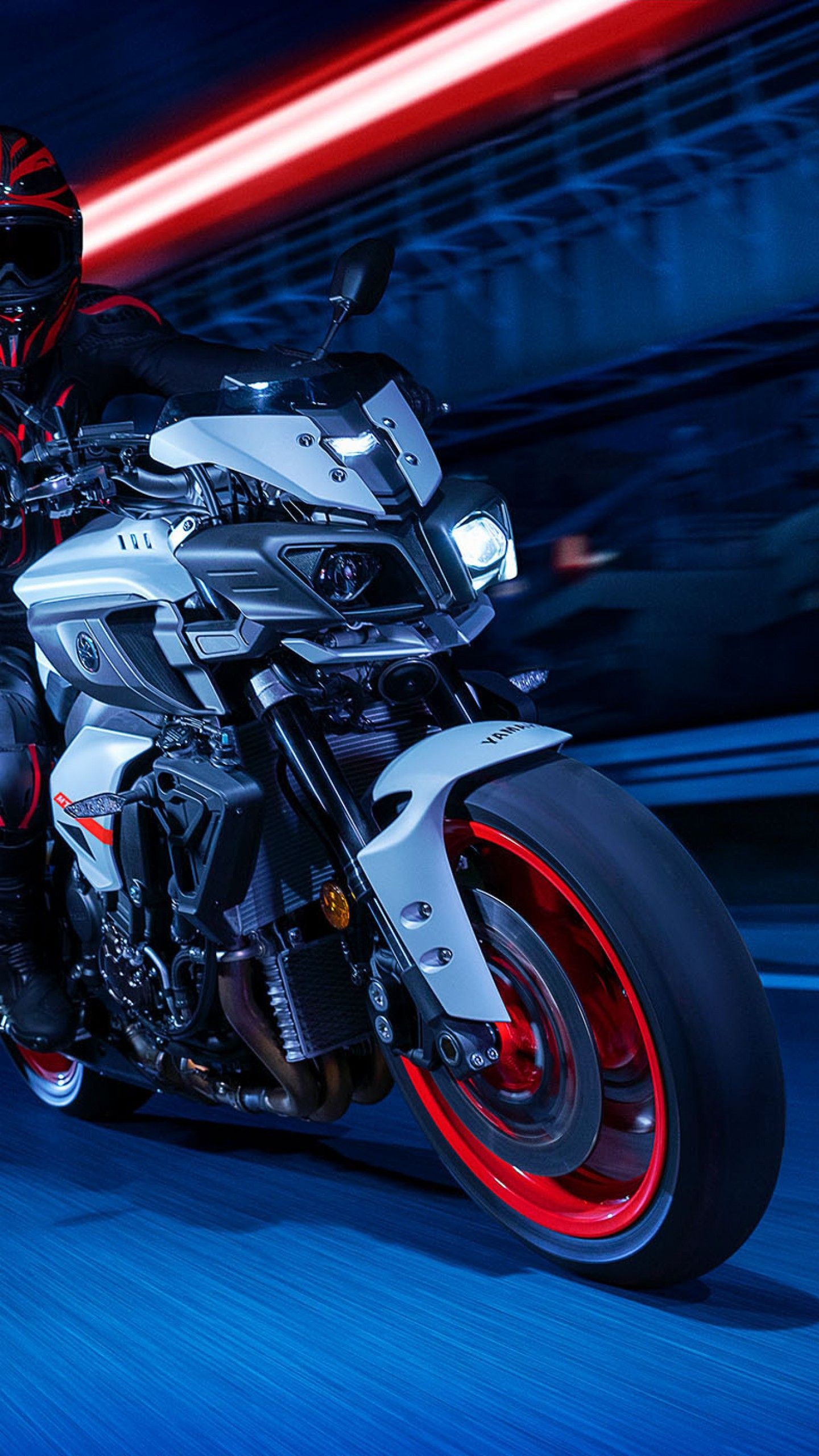 Yamaha MT-09, Powerful motorbike, Stunning wallpapers, Sports bike, 1440x2560 HD Handy