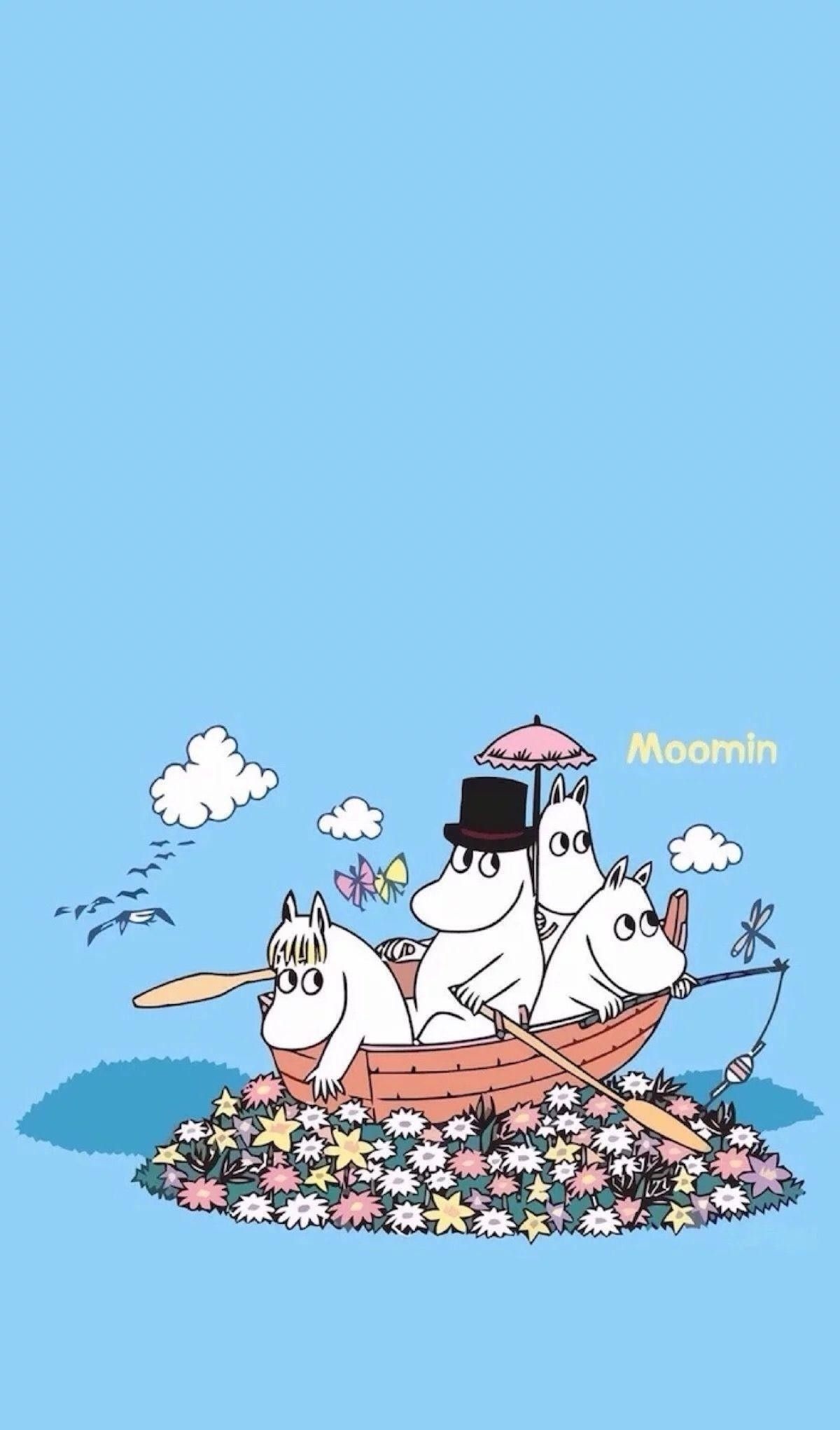 Moomin: The carefree and adventurous family living in their house in Moominvalley. 1200x2050 HD Background.