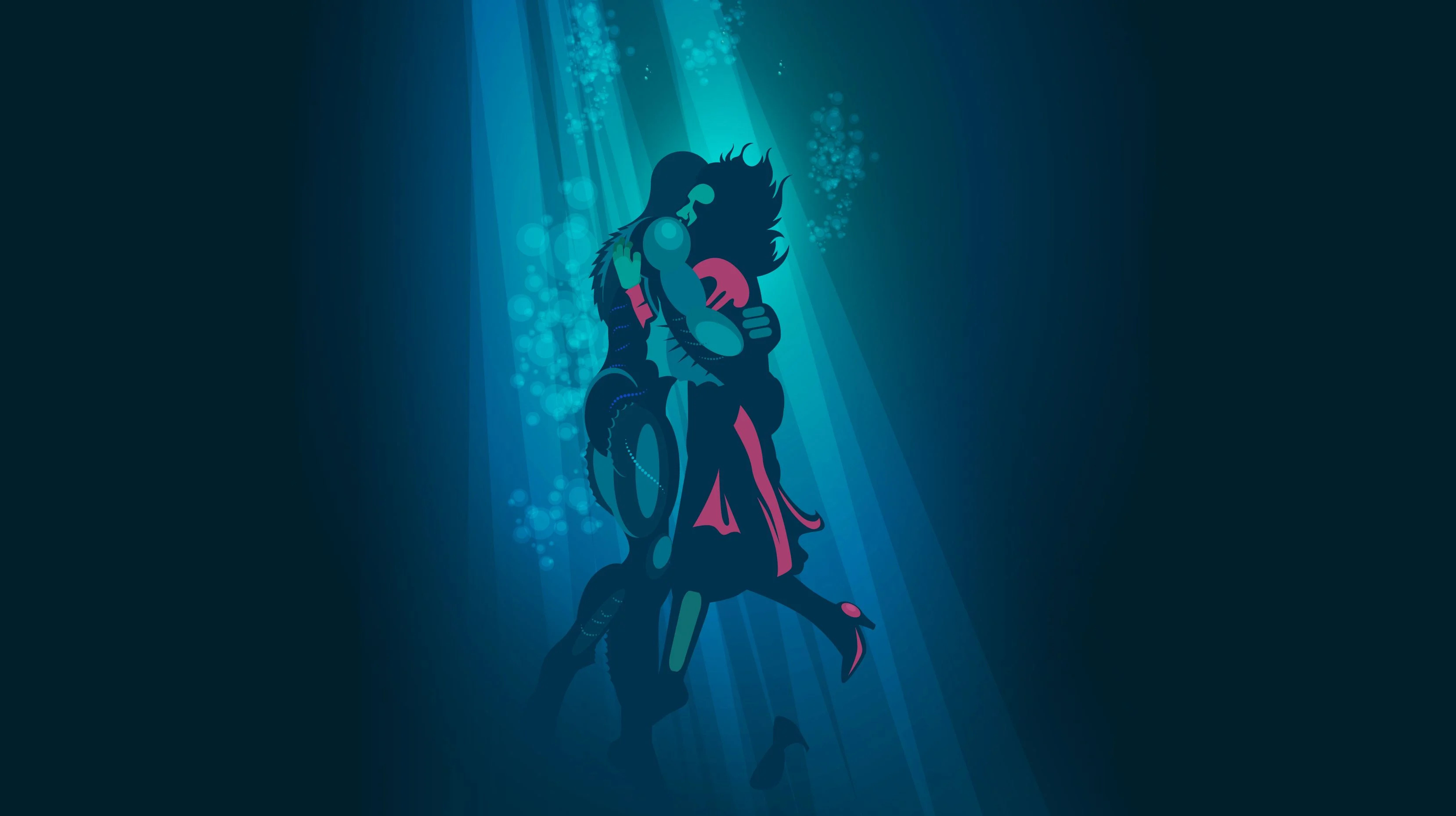 The Shape of Water, Visually mesmerizing, Dark romance, Cinematic masterpiece, 3320x1860 HD Desktop