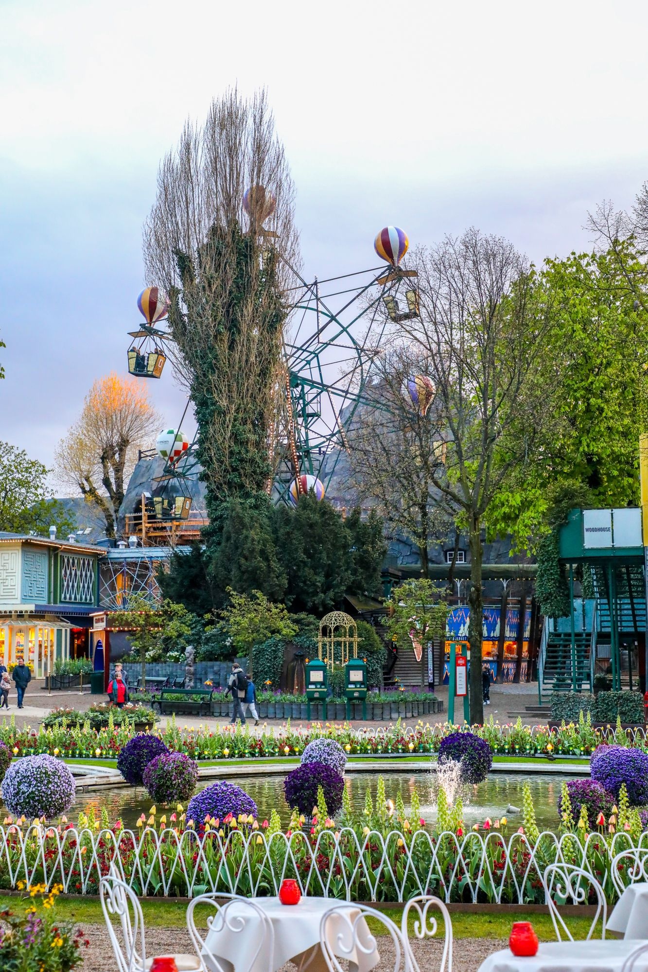 Tivoli Gardens, Sweet CS Designs, Colorful fun, Iconic landmark, 1340x2000 HD Phone