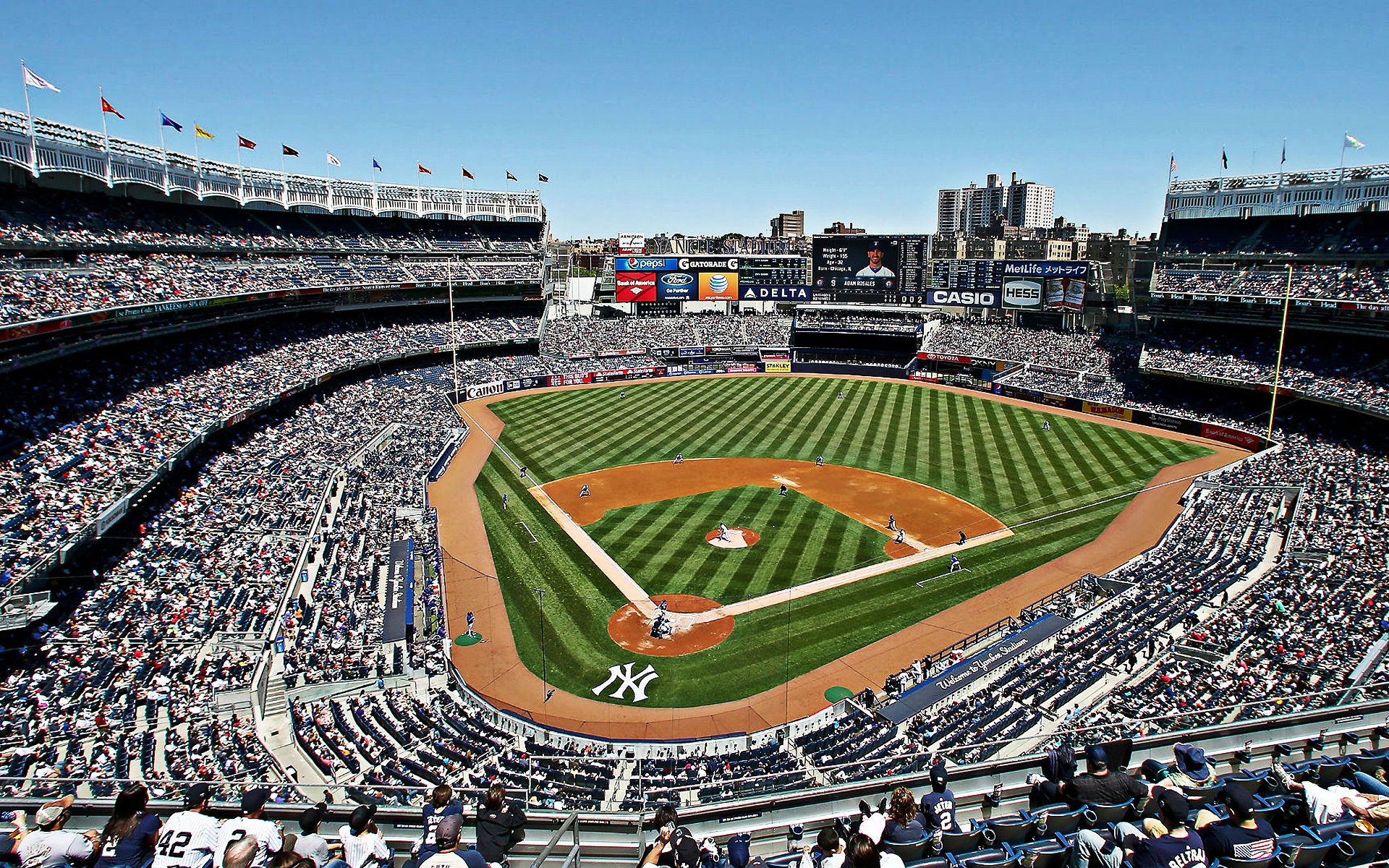 Yankee Stadium, Baseball landmark, Stadium concourse, Bronx pride, MLB field, 1920x1200 HD Desktop