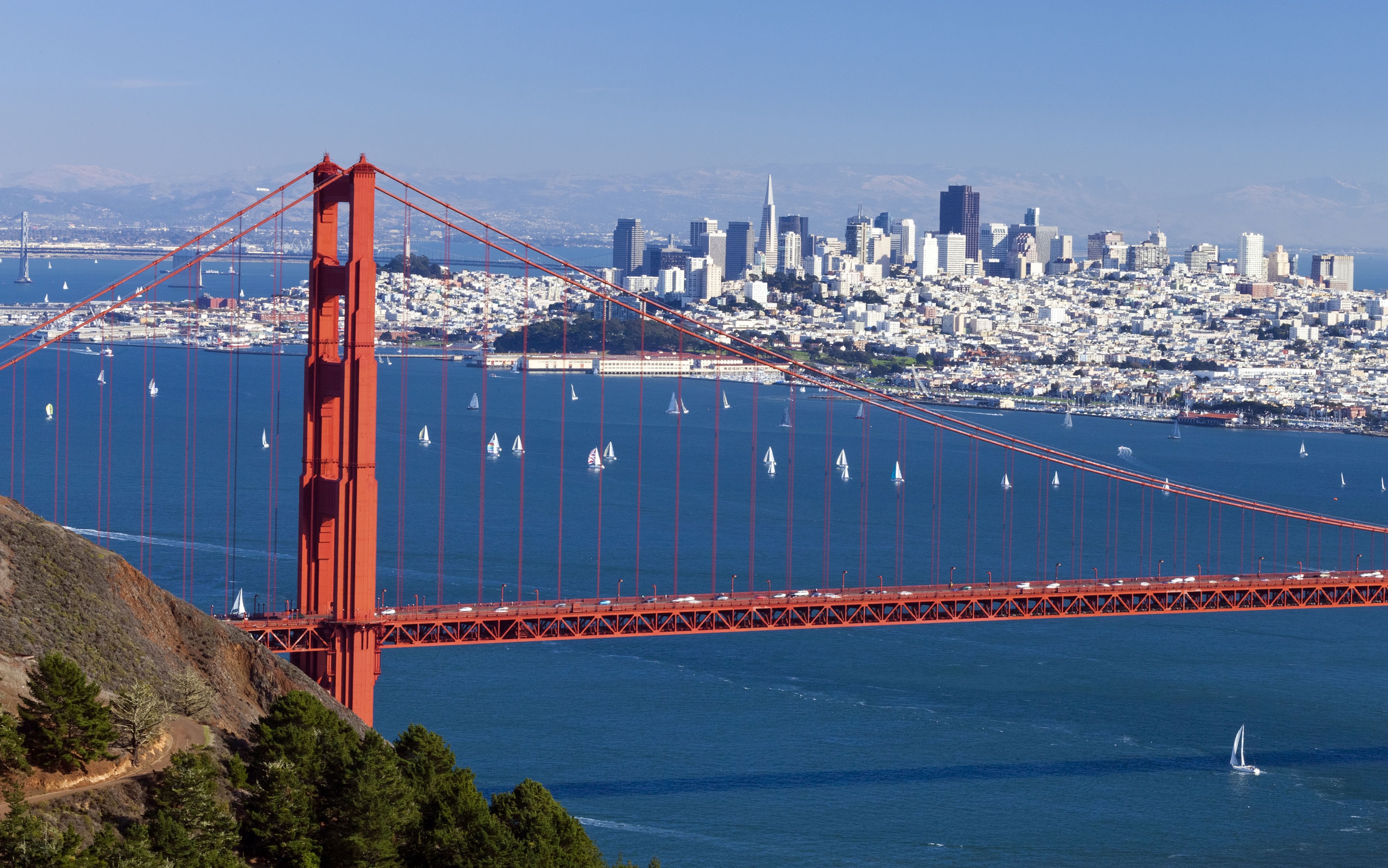 San Francisco: A cool, elegant, handsome, worldly seaport. 2880x1800 HD Wallpaper.