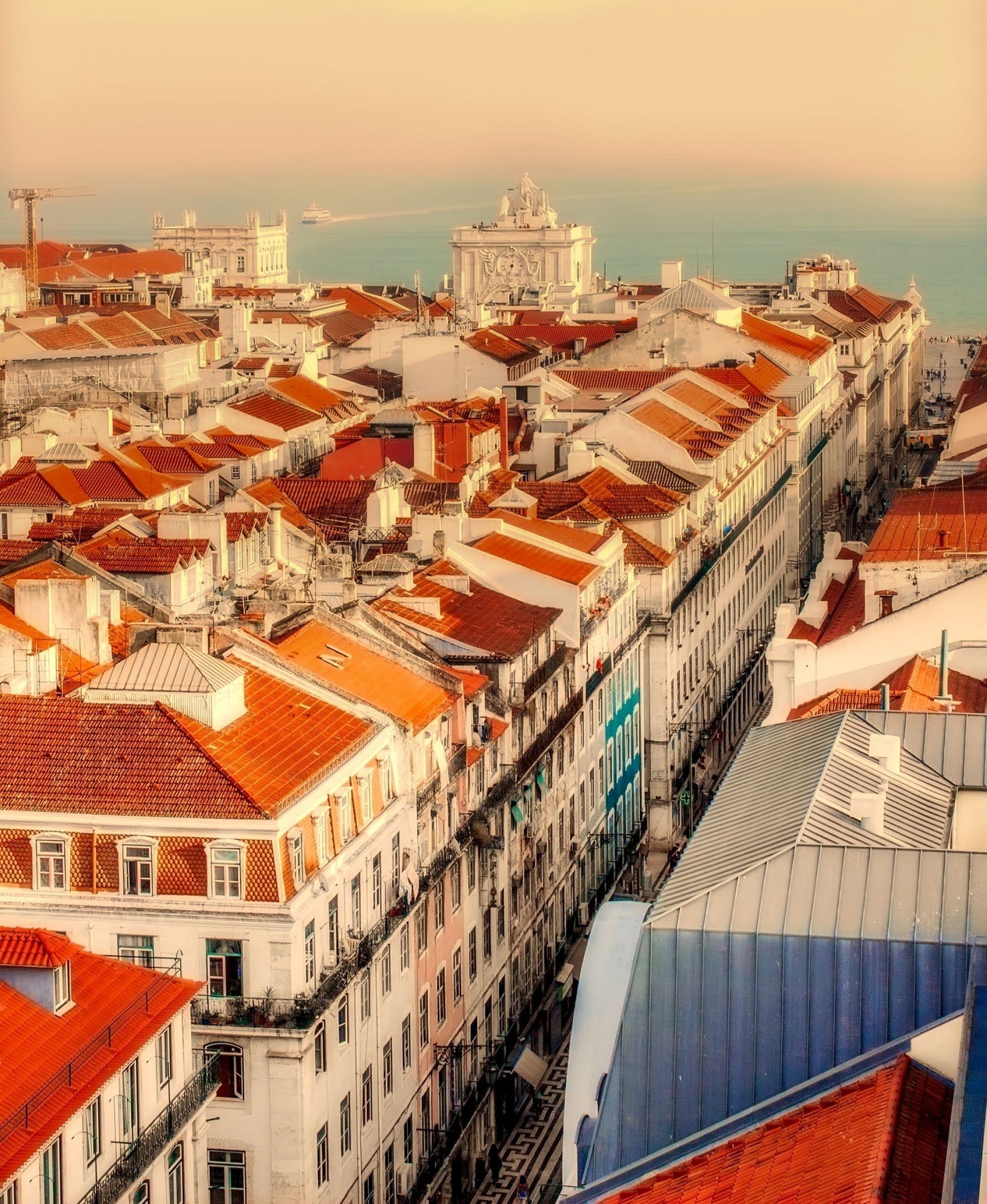Lisbon cityscape, Beautiful photography, Urban charm, Historical sites, 1920x2350 HD Phone