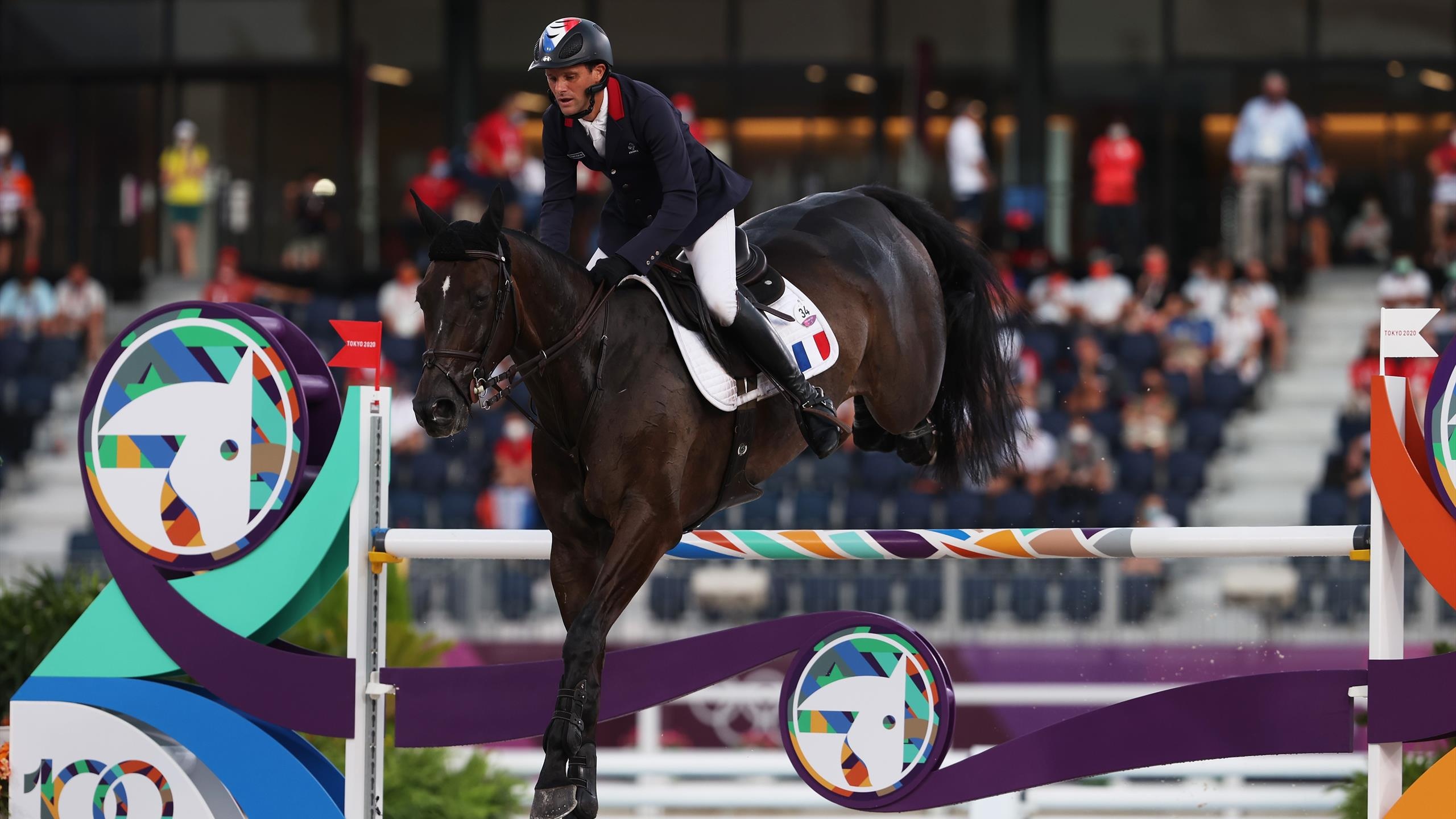 Eventing: Nicolas Touzaint at the 2020 Tokyo Summer Olympics, A French professional horserider. 2560x1440 HD Wallpaper.