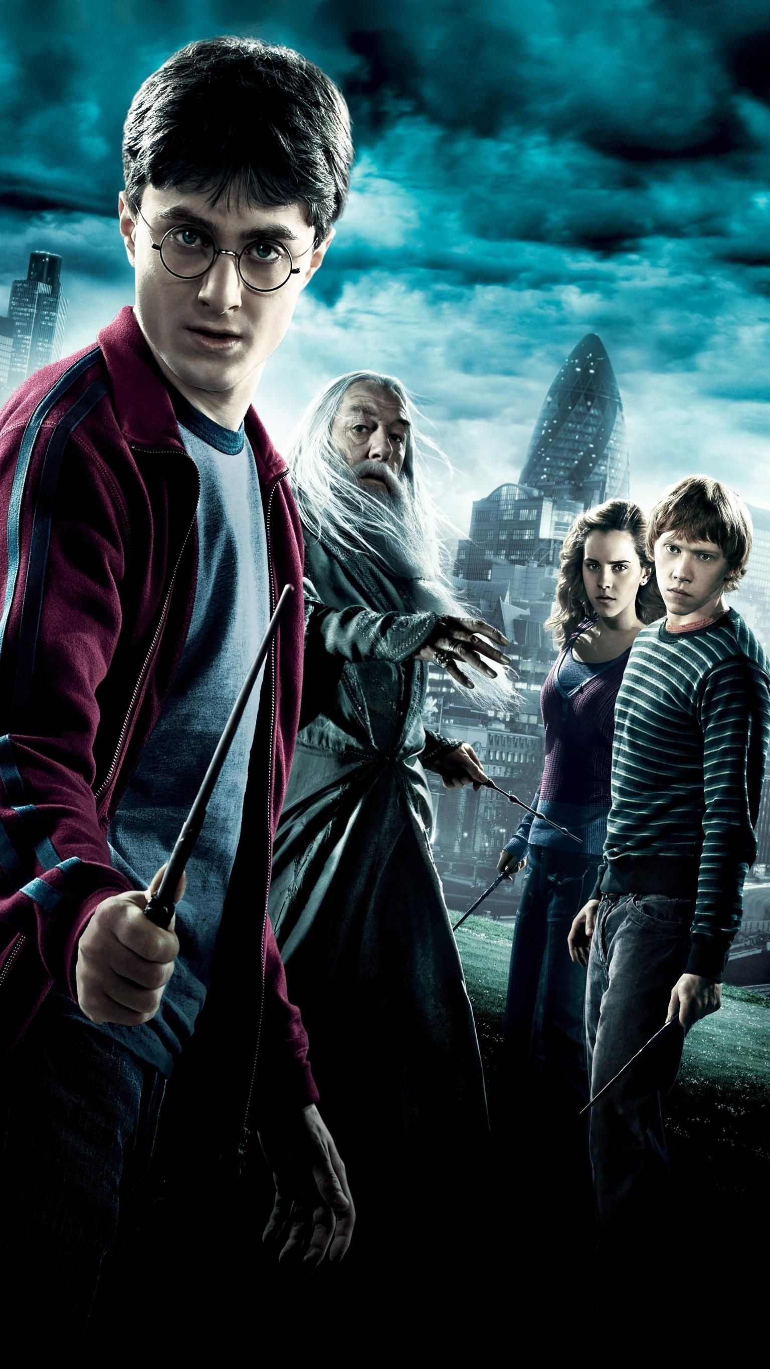 Dumbledore, Michael Gambon, Movie, Harry Potter, 1540x2740 HD Phone