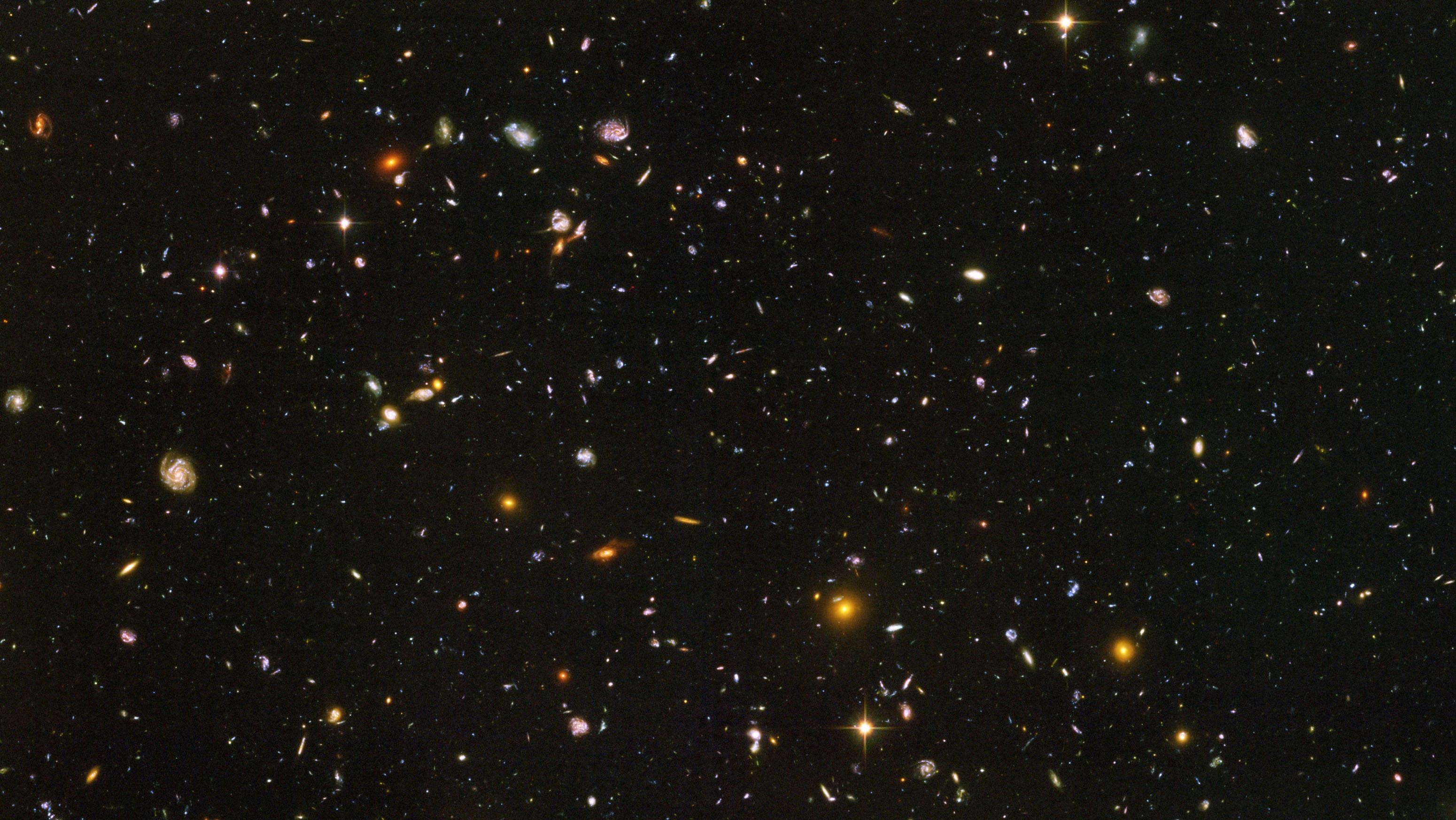 Hubble Deep Field, HD wallpapers, Distant universe, 's collection, 3100x1750 HD Desktop