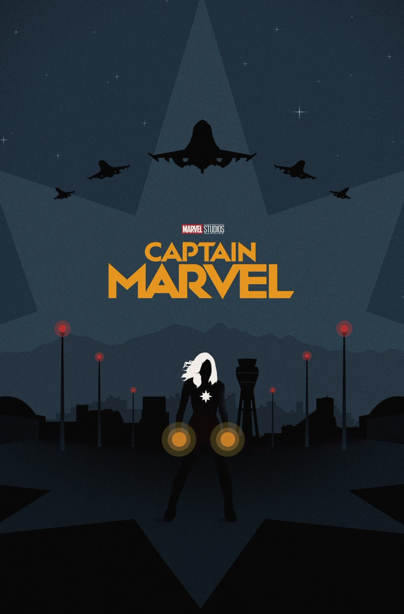 Marvel Minimalist, New Captain Marvel, Marvel Studios, Comics, 1350x2050 HD Phone