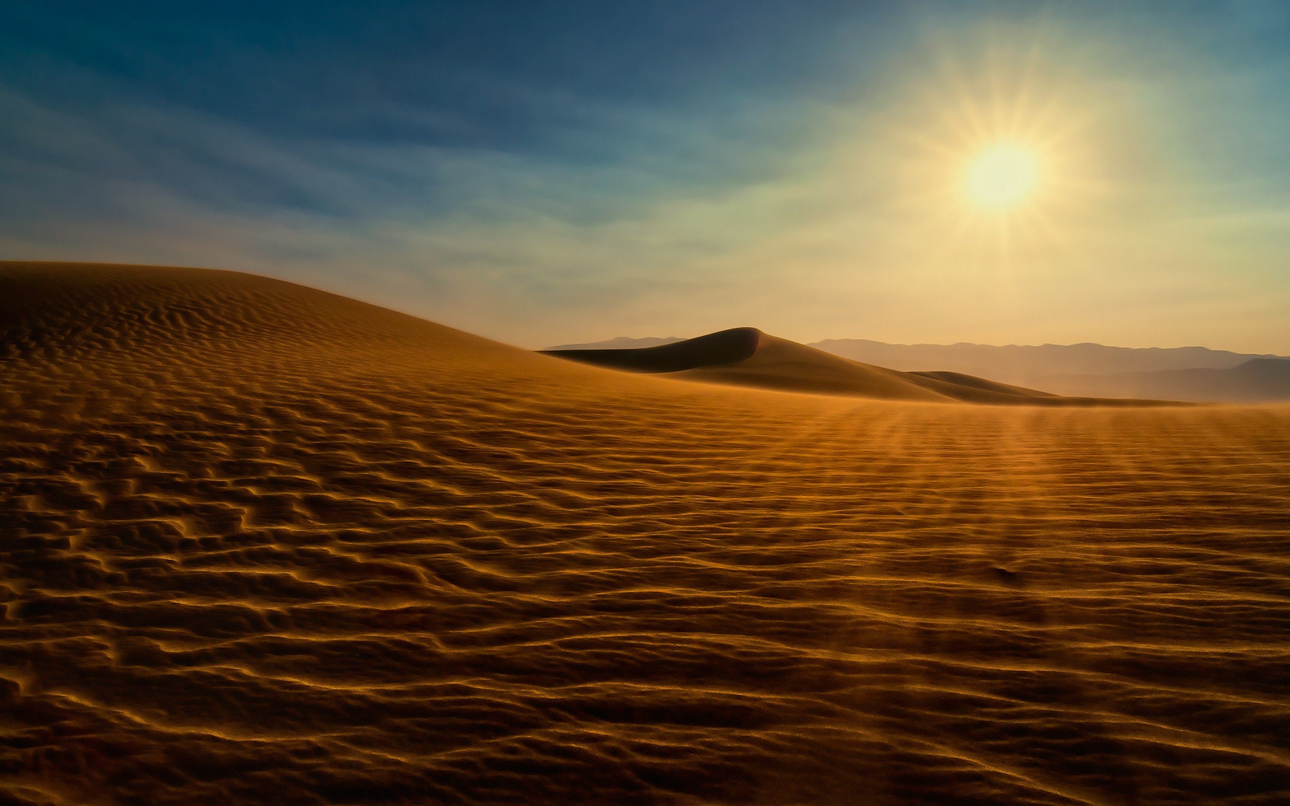 Death Valley Sunset Dunes, HD Nature, 2560x1600 HD Desktop