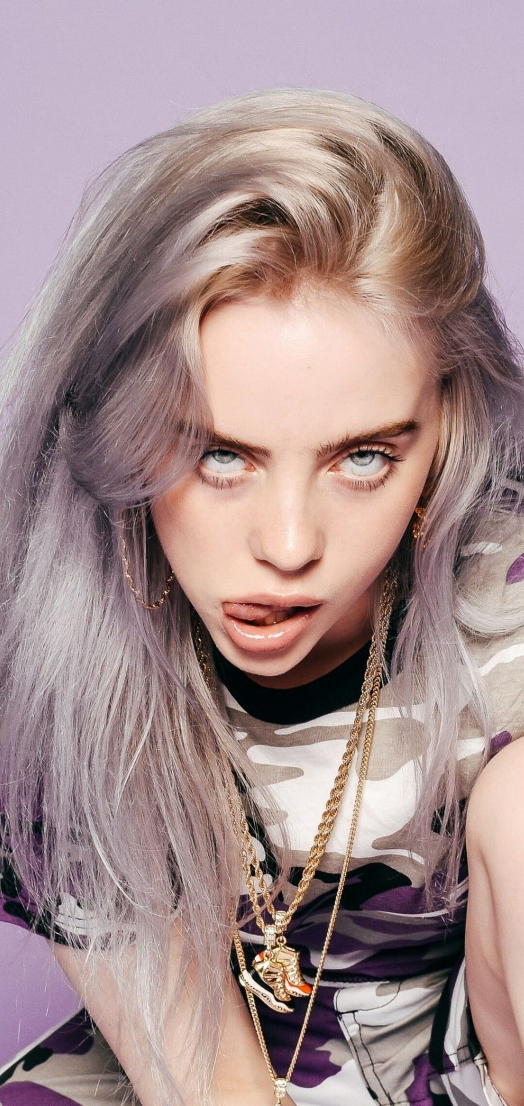 Billie Eilish: One of the most inspirational and impressive singer-songwriters of our time, Don't Smile at Me. 1080x2280 HD Wallpaper.