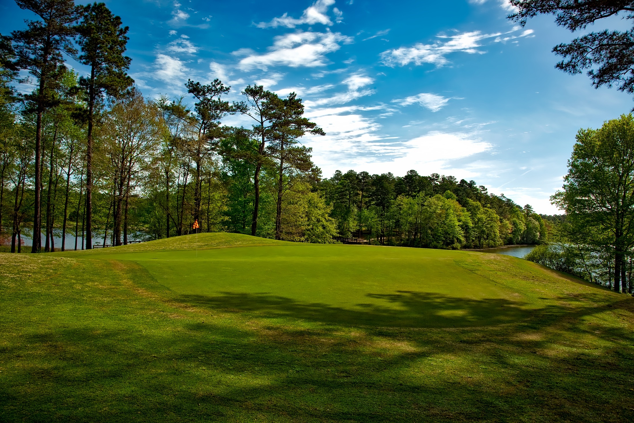 Golf Course: A tract of land with tees, greens, fairways, and hazards, Bogey, Break, Eagle. 2210x1470 HD Wallpaper.