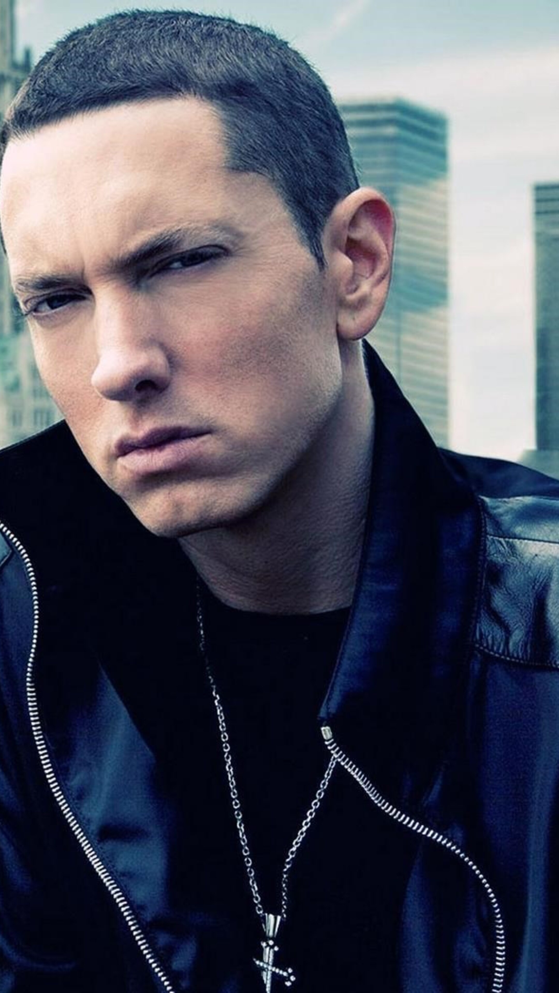 Eminem: Made cameo appearances in the films The Wash, Funny People, and The Interview, and the television series Entourage. 2160x3840 4K Wallpaper.