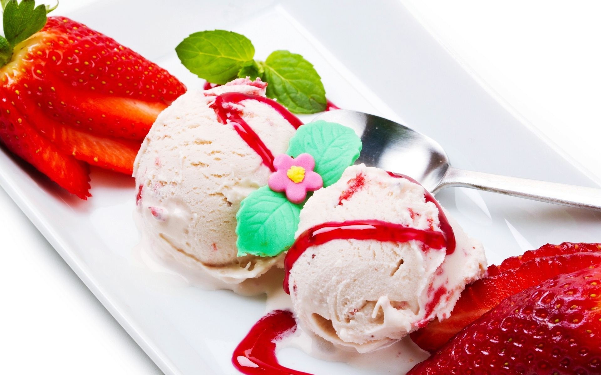 Gelato: A frozen dessert of Italian origin, similar to ice cream. 1920x1200 HD Background.