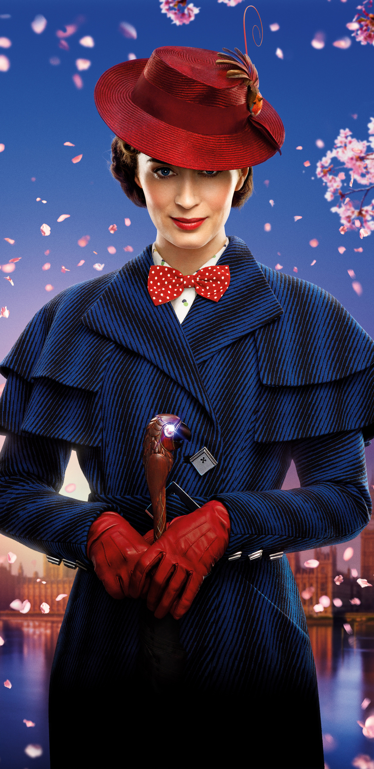 Mary Poppins Returns, 2018 Movie, Emily Blunt, Stunning wallpapers, 1440x2960 HD Handy
