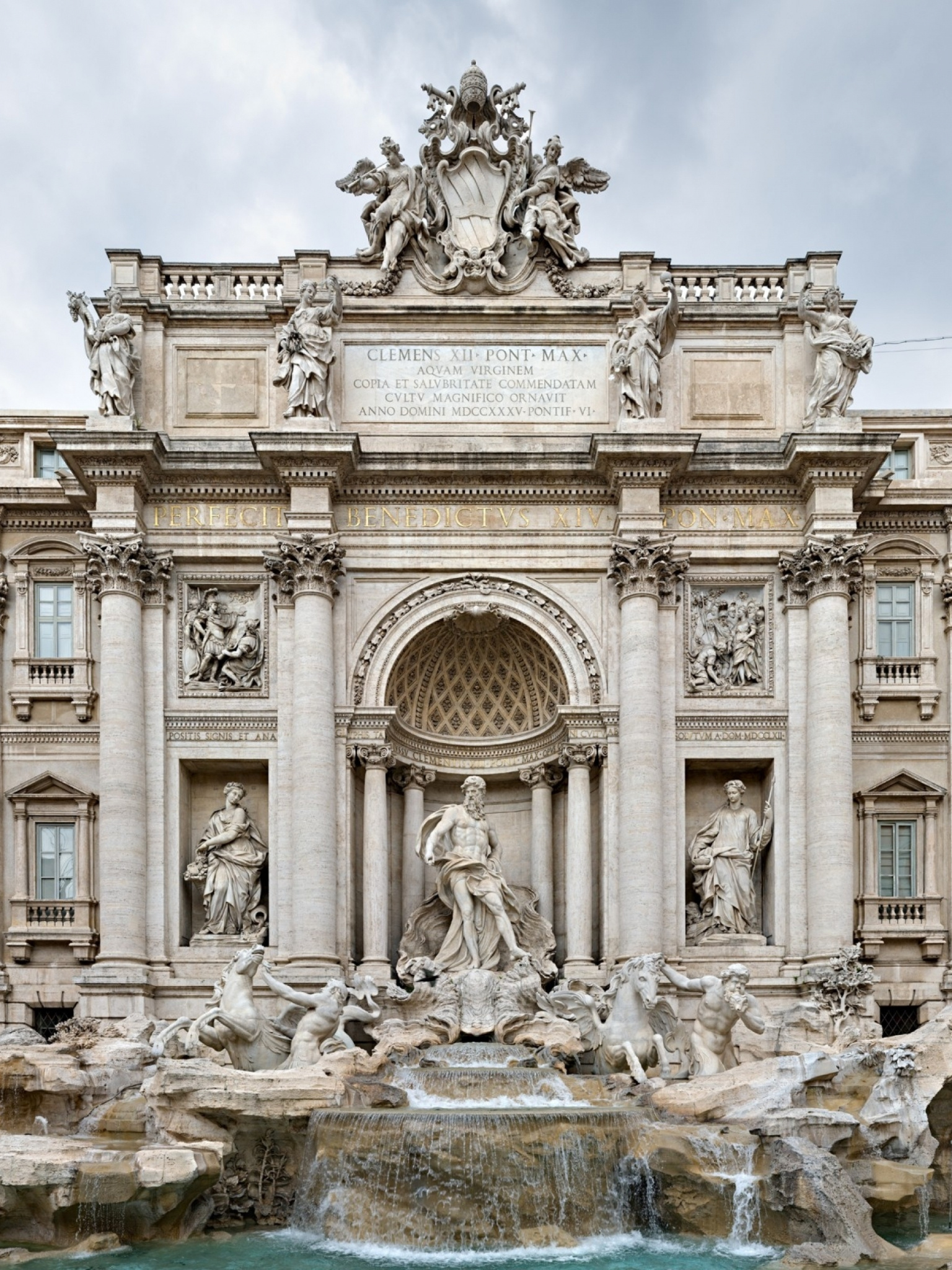 Trevi Fountain Wallpaper, Free Download, Travels, 1540x2050 HD Phone