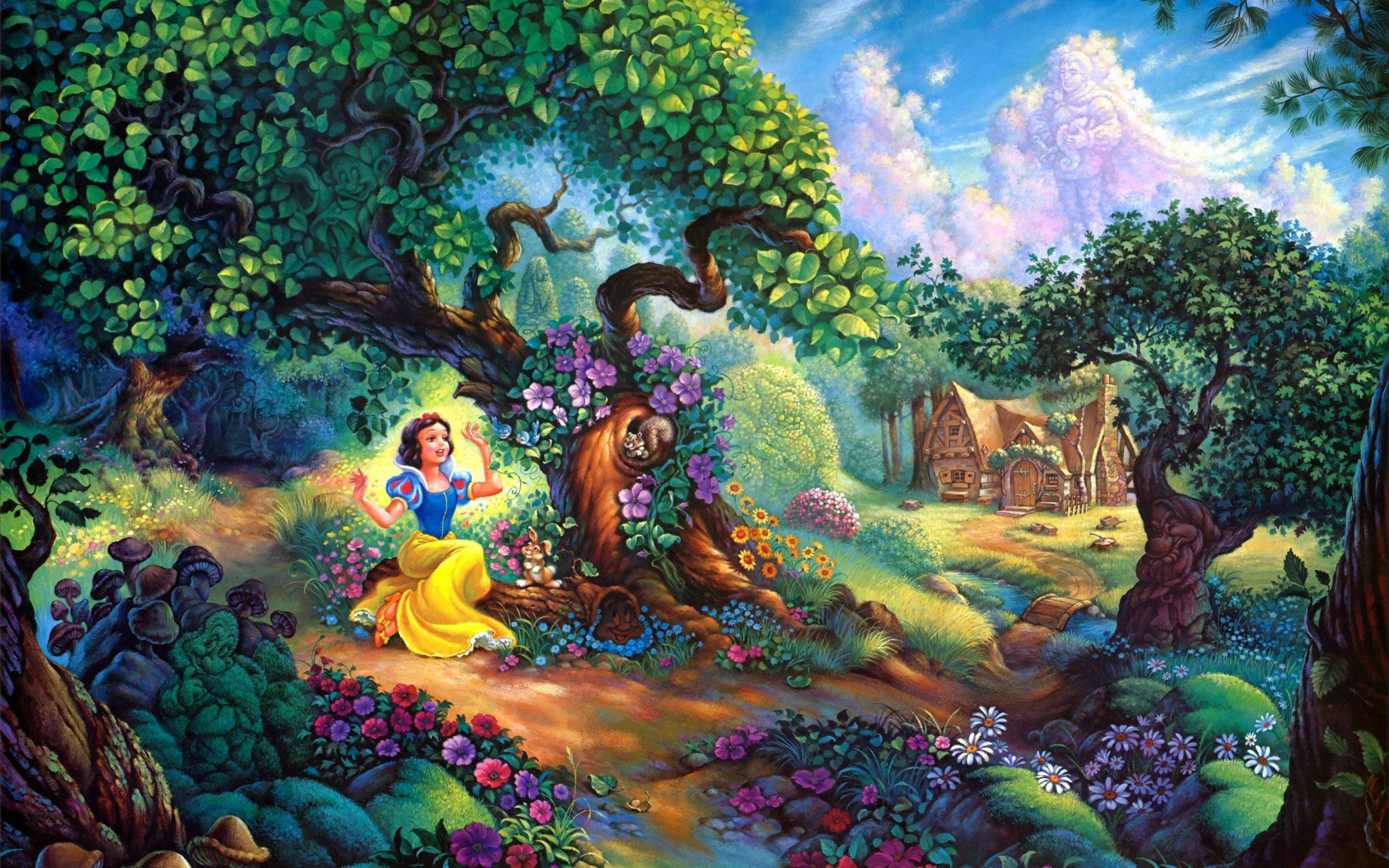 Snow White castle, Majestic architecture, Magical setting, Fairytale backdrop, 2880x1800 HD Desktop