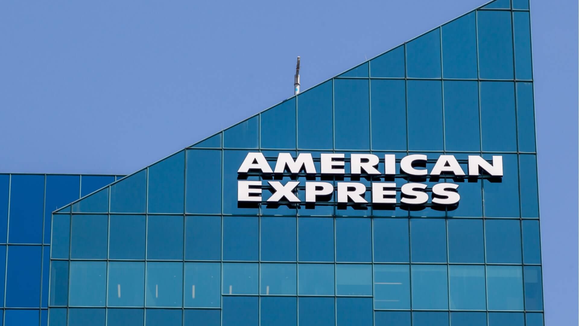 American Express: A publicly traded company in the financial services industry, Credit lending, Network processing services. 1920x1080 Full HD Background.