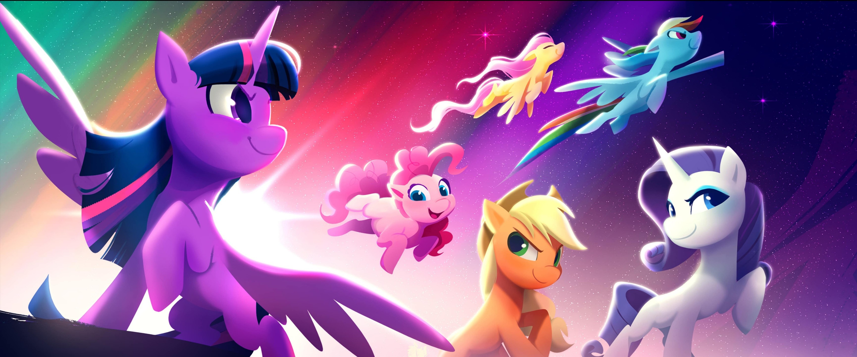 My Little Pony: A New Generation, HD wallpaper, Background image, Animated film, 3470x1450 Dual Screen Desktop