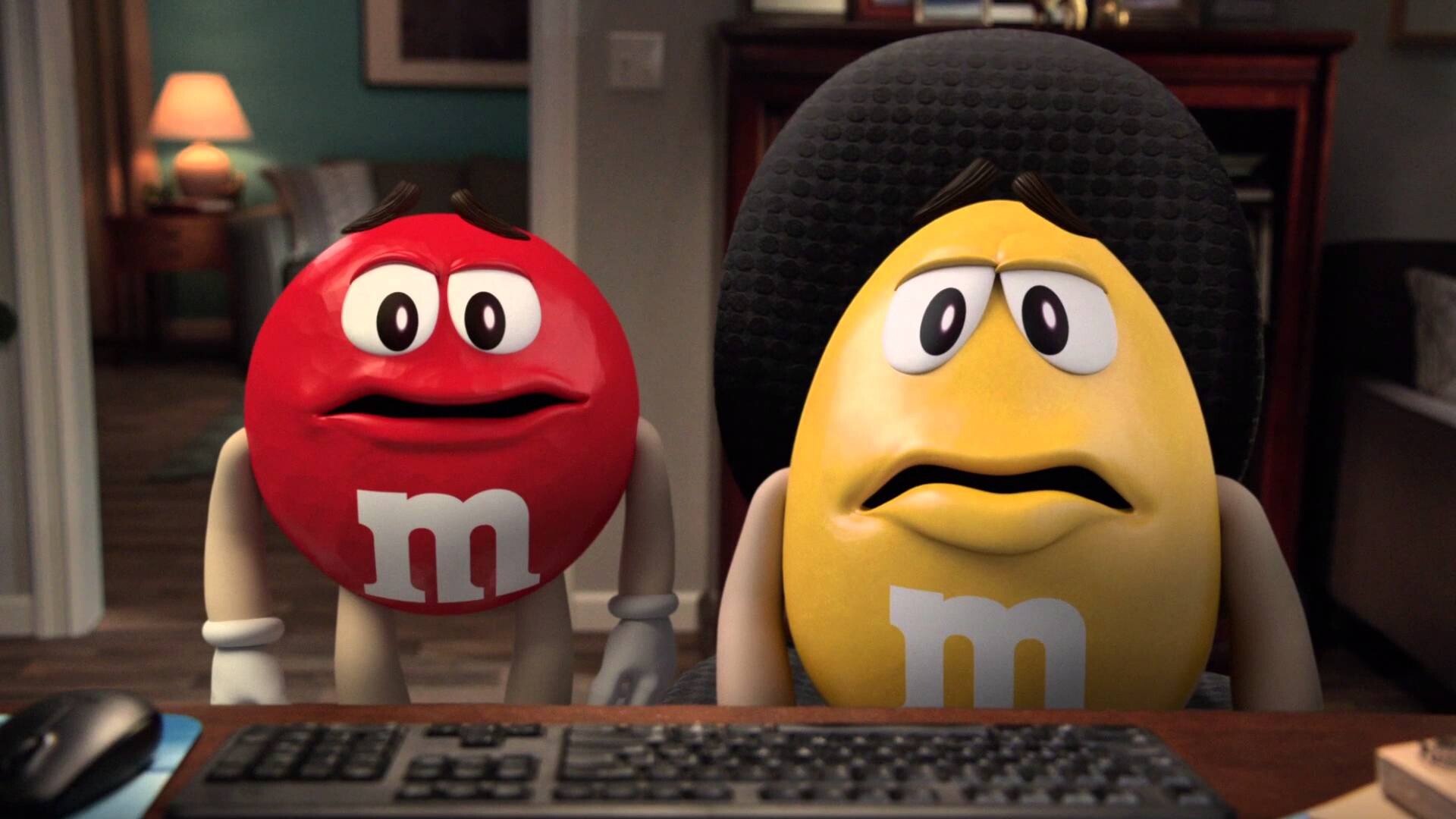 M&M’s: The snack-sized pieces of chocolate in a colorful candy shell. 1920x1080 Full HD Wallpaper.