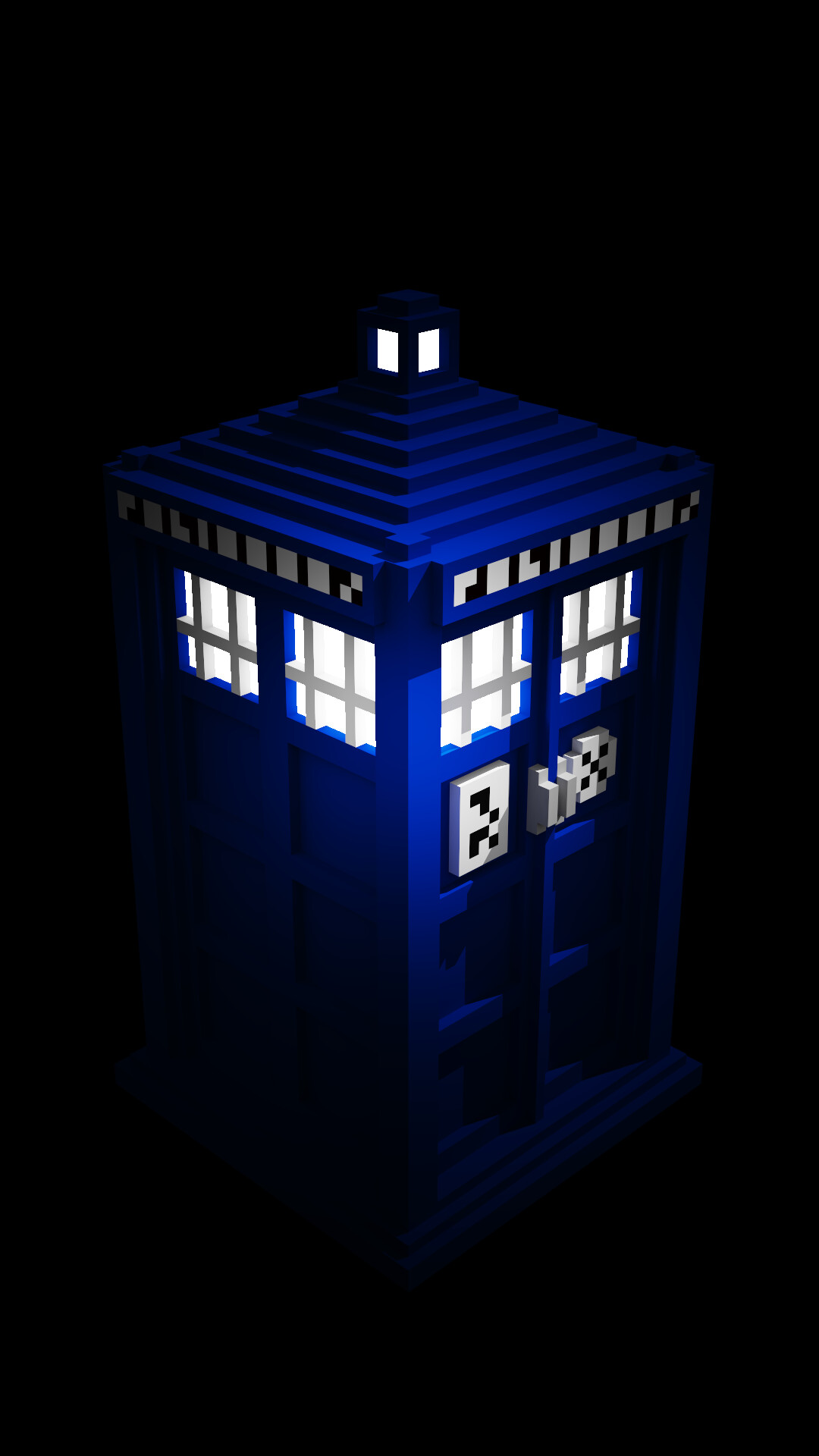 Doctor Who: Timeship, The Doctor's method of travel through both time and space. 1080x1920 Full HD Background.