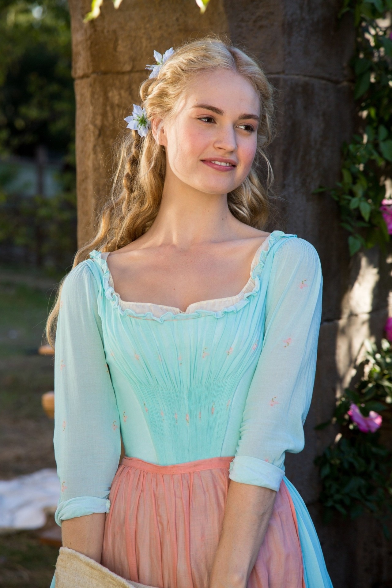 Lily James, Cinderella movie, Actress, Fairy tale, 1280x1920 HD Phone