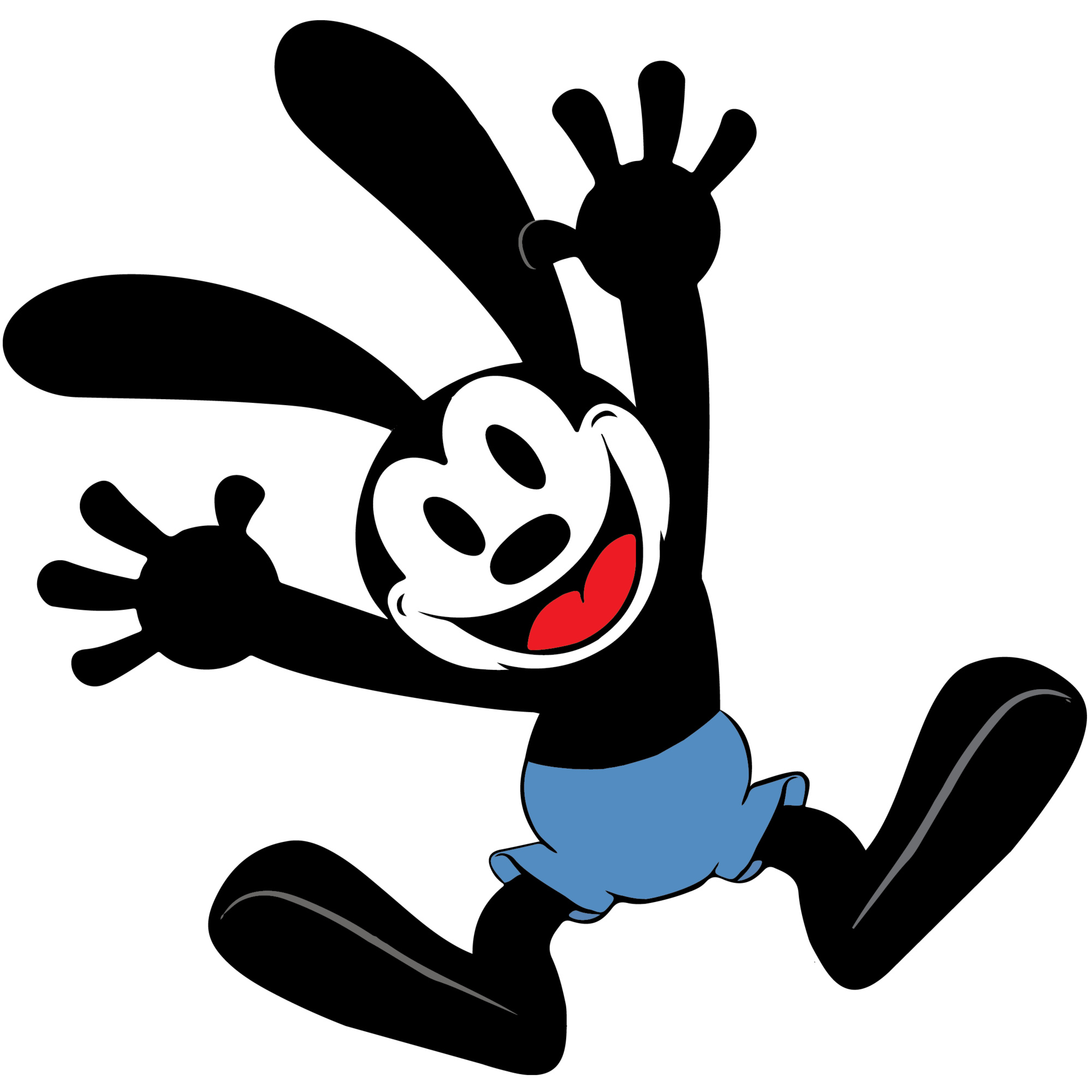 Oswald the Lucky Rabbit, Mickey and Lucky Rabbit, 2000x2000 HD Phone