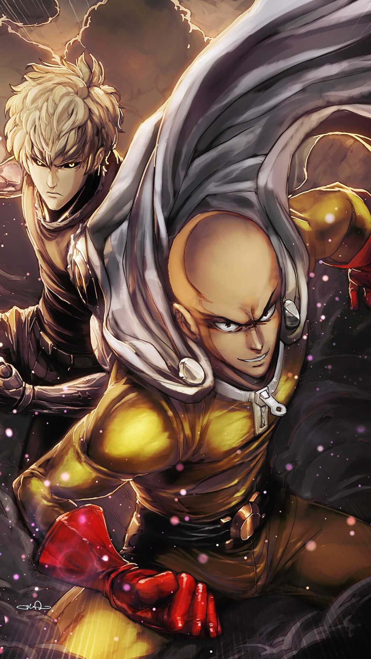 Genos: Considers Saitama to be his master, Full-body Cyborg Enhancement. 1250x2210 HD Background.