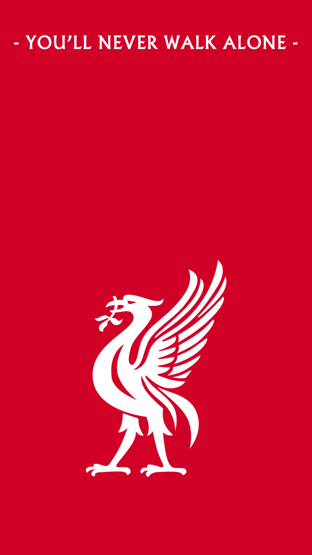 Liverpool Football Club: You'll Never Walk Alone, sung by supporters before every home match. 1080x1920 Full HD Wallpaper.