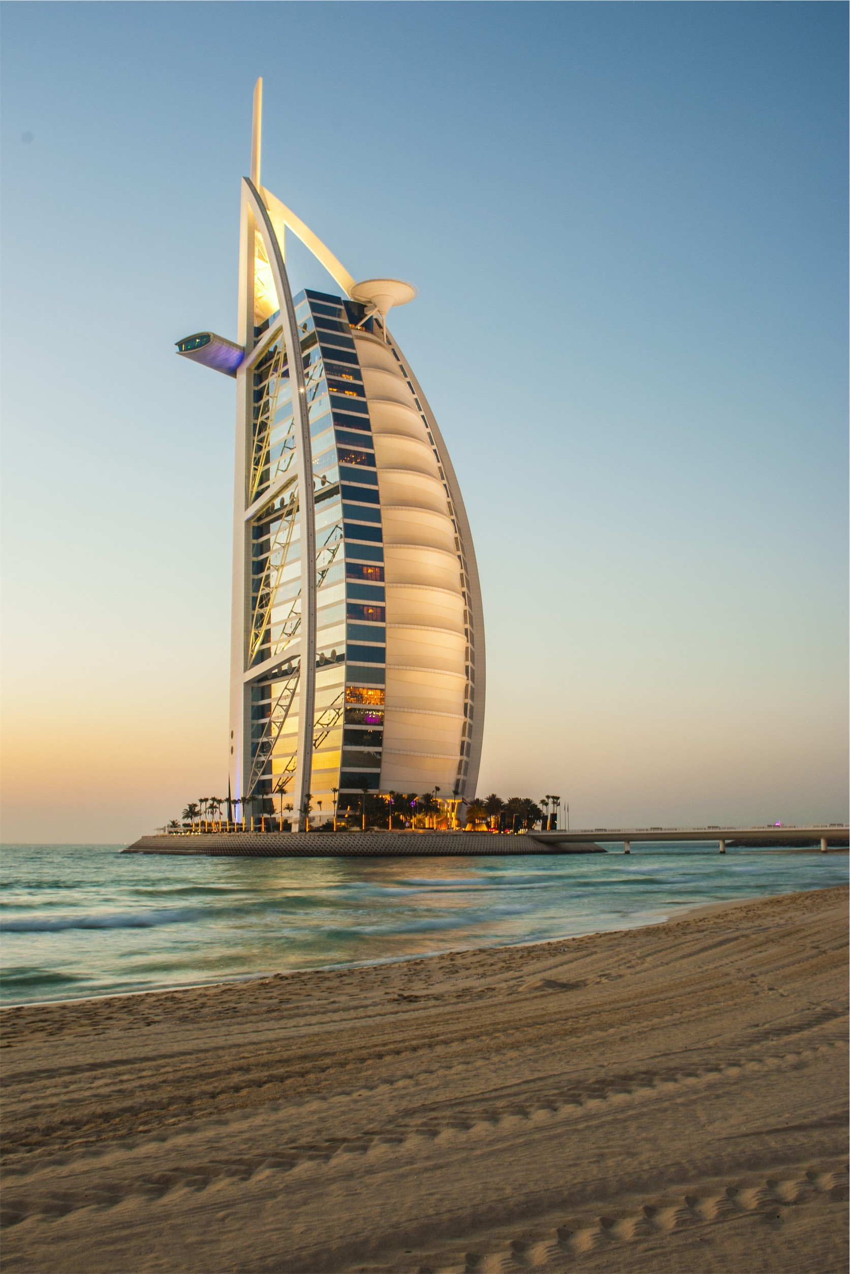 Burj al Arab Hotel, Dubai luxury, Iconic sail-shaped structure, Exquisite design, 1680x2510 HD Phone