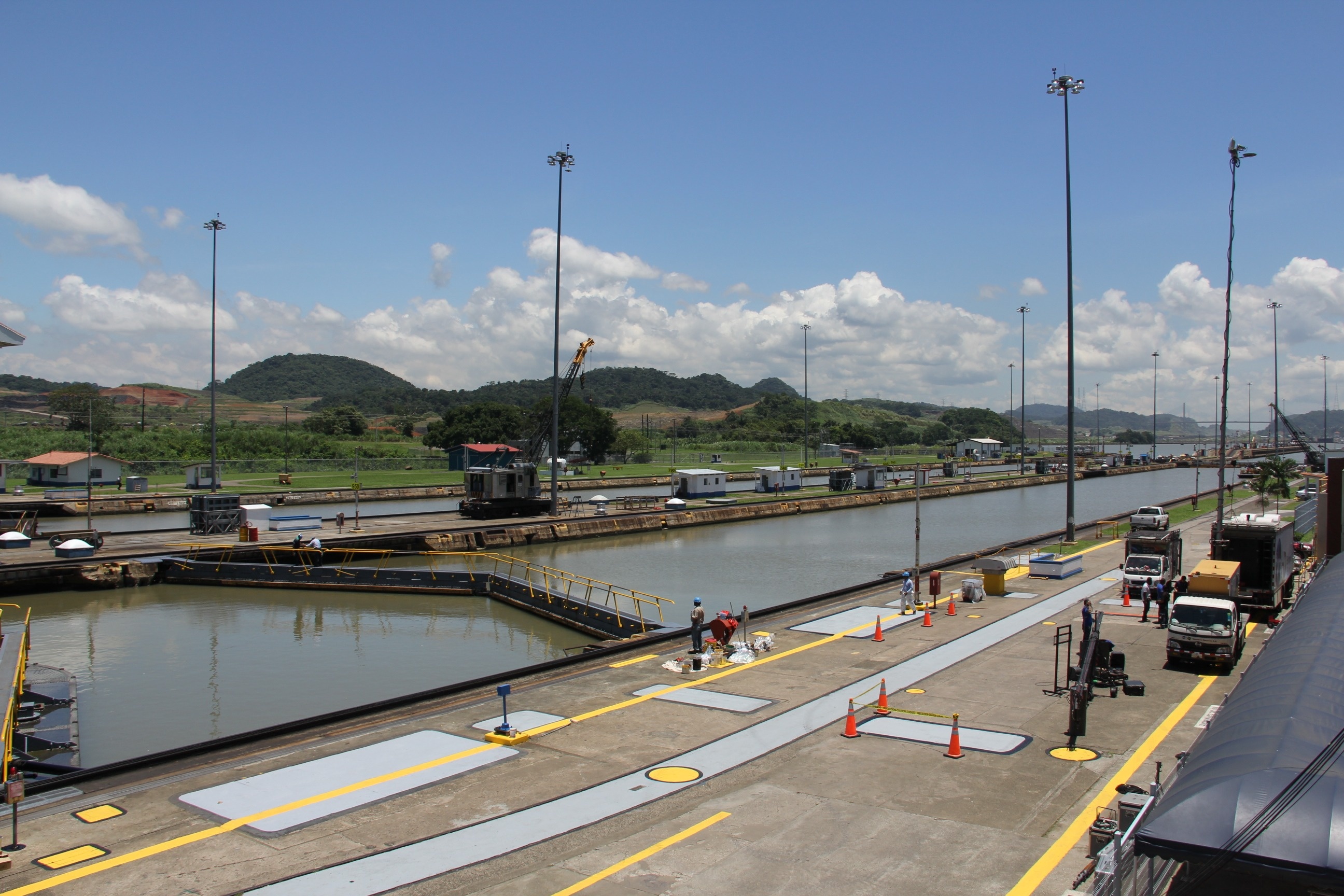 Official opening, Panama Canal expansion, Conexin Intal coverage, Milestone event, 2600x1730 HD Desktop