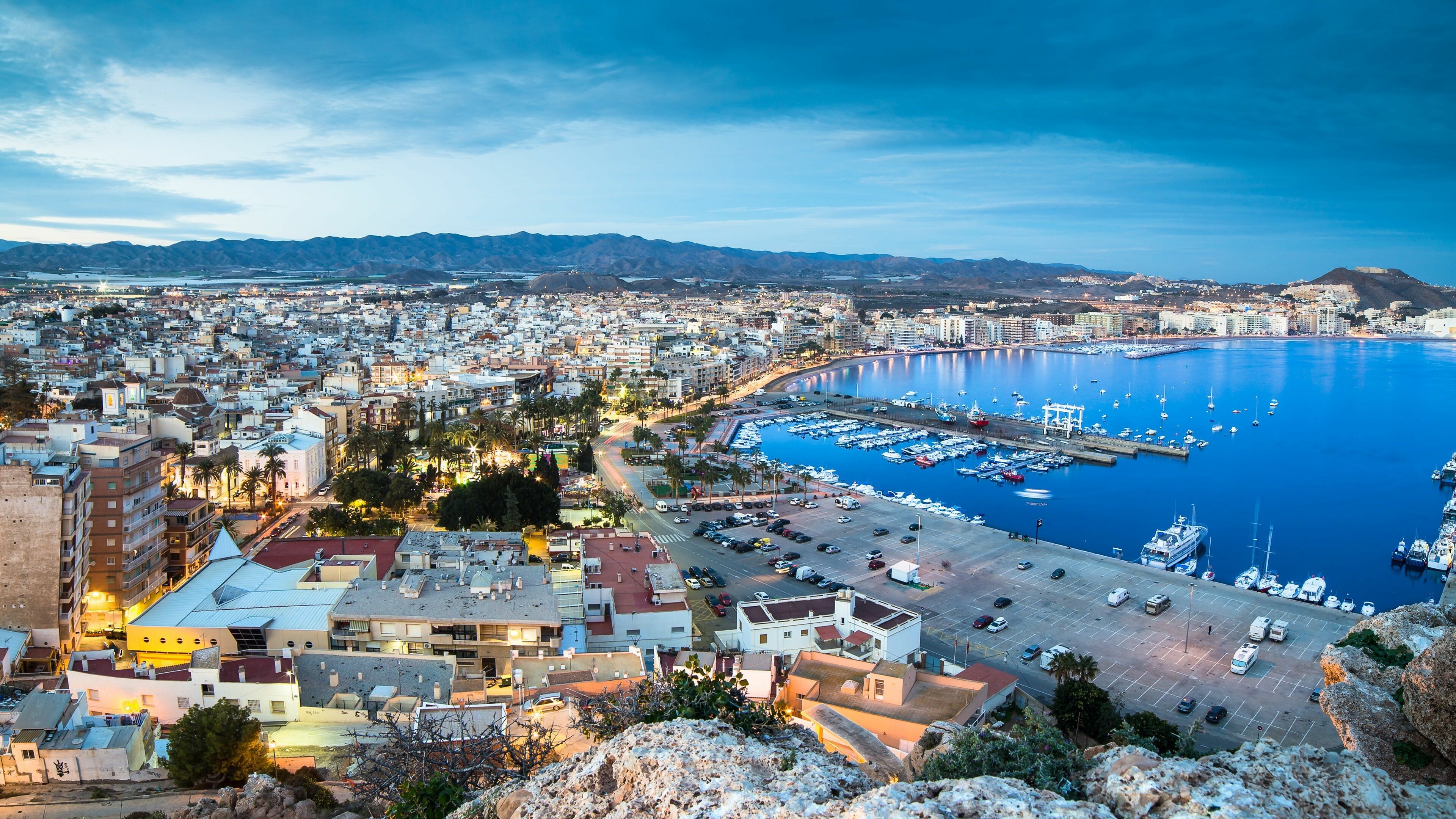 Spain: Murcia, Europe, Cityscape, The country's territory includes the Canary Islands in the Atlantic Ocean. 3840x2160 4K Background.