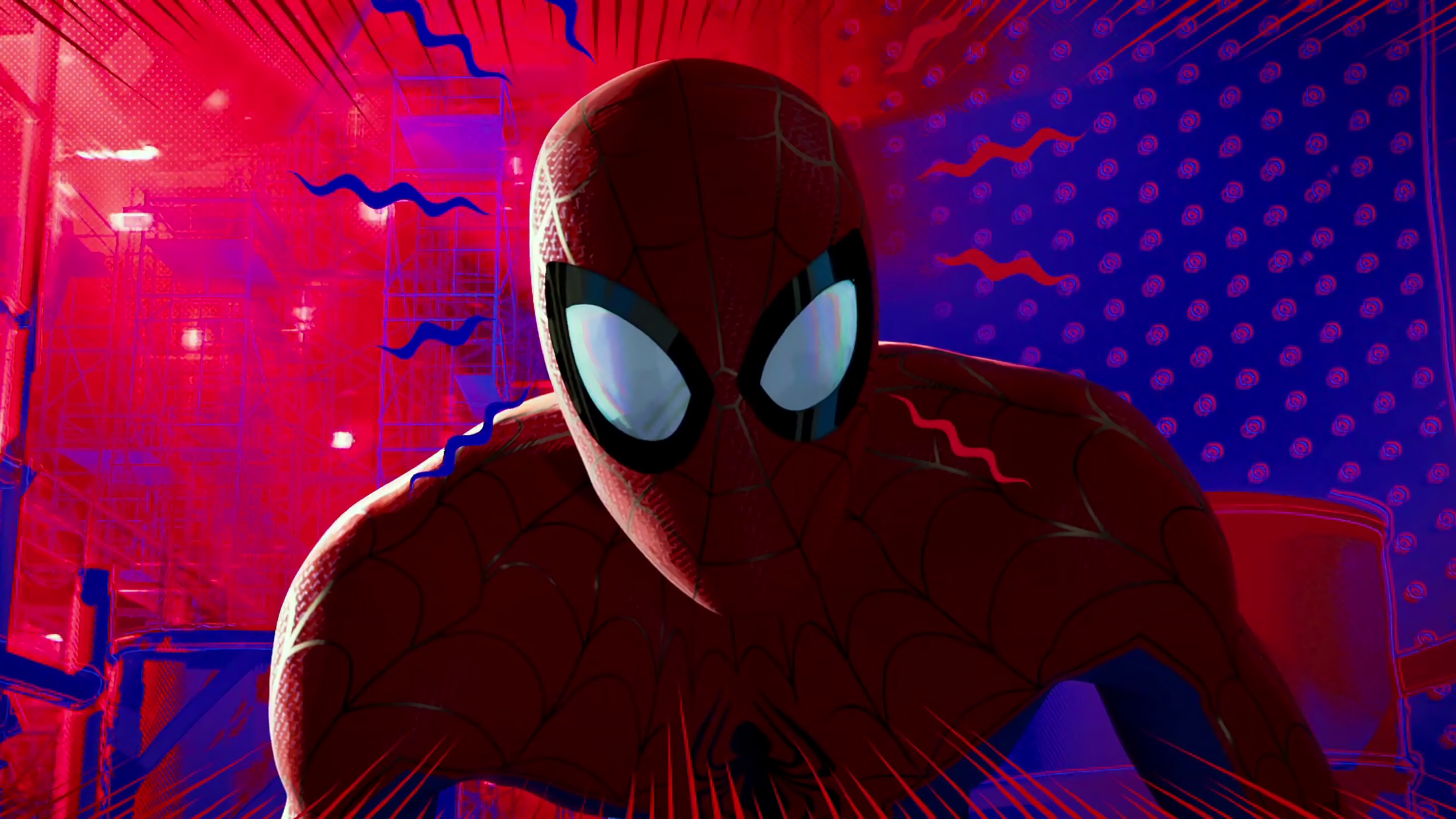 Spider-Man: Into the Spider-Verse: Peter Parker, Marvel Comics, Voiced by Chris Pine. 3840x2160 4K Wallpaper.