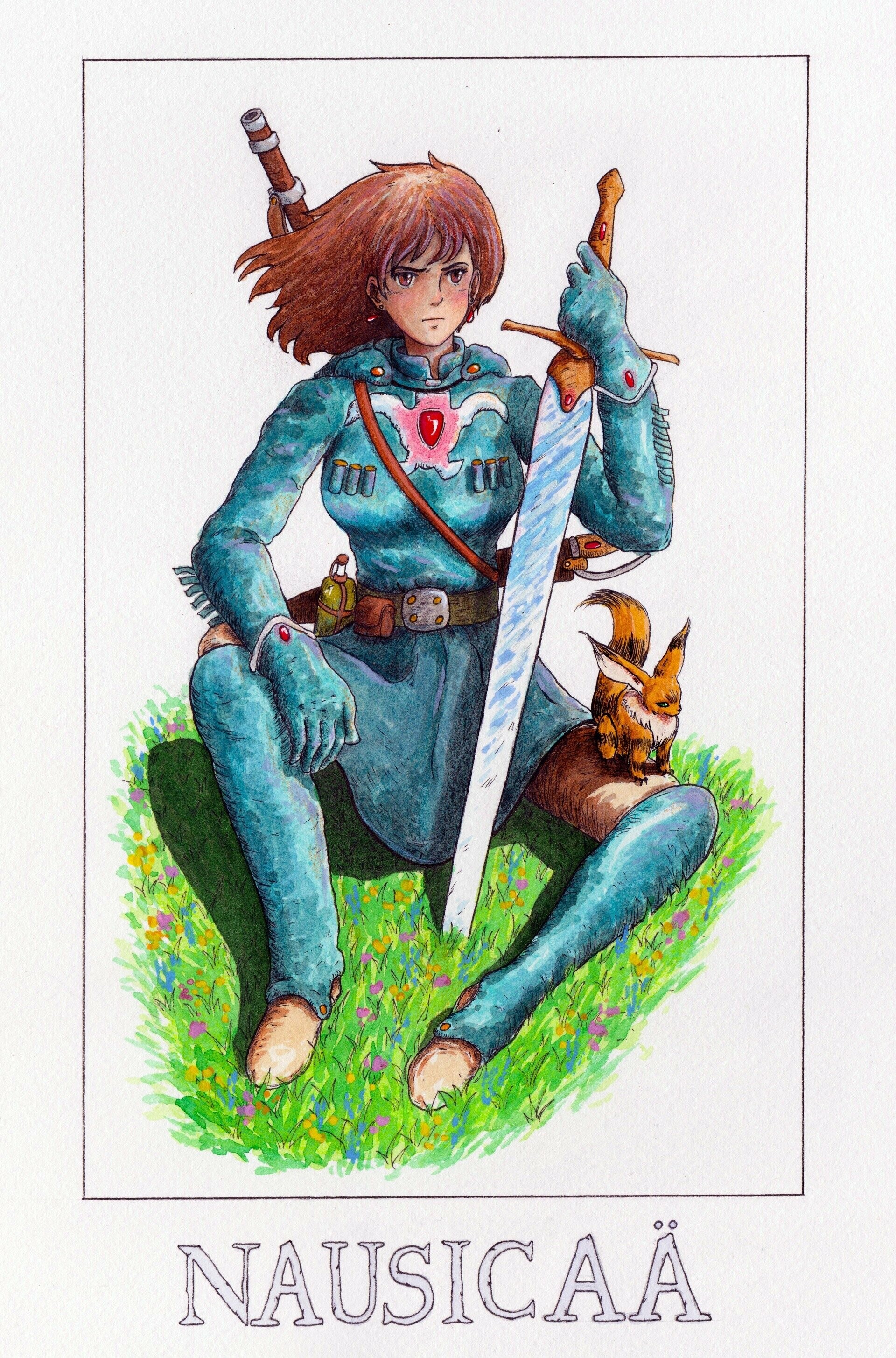 Nausicaa of the Valley of the Wind: The 16-year-old princess, Princess Zandra. 1920x2910 HD Background.