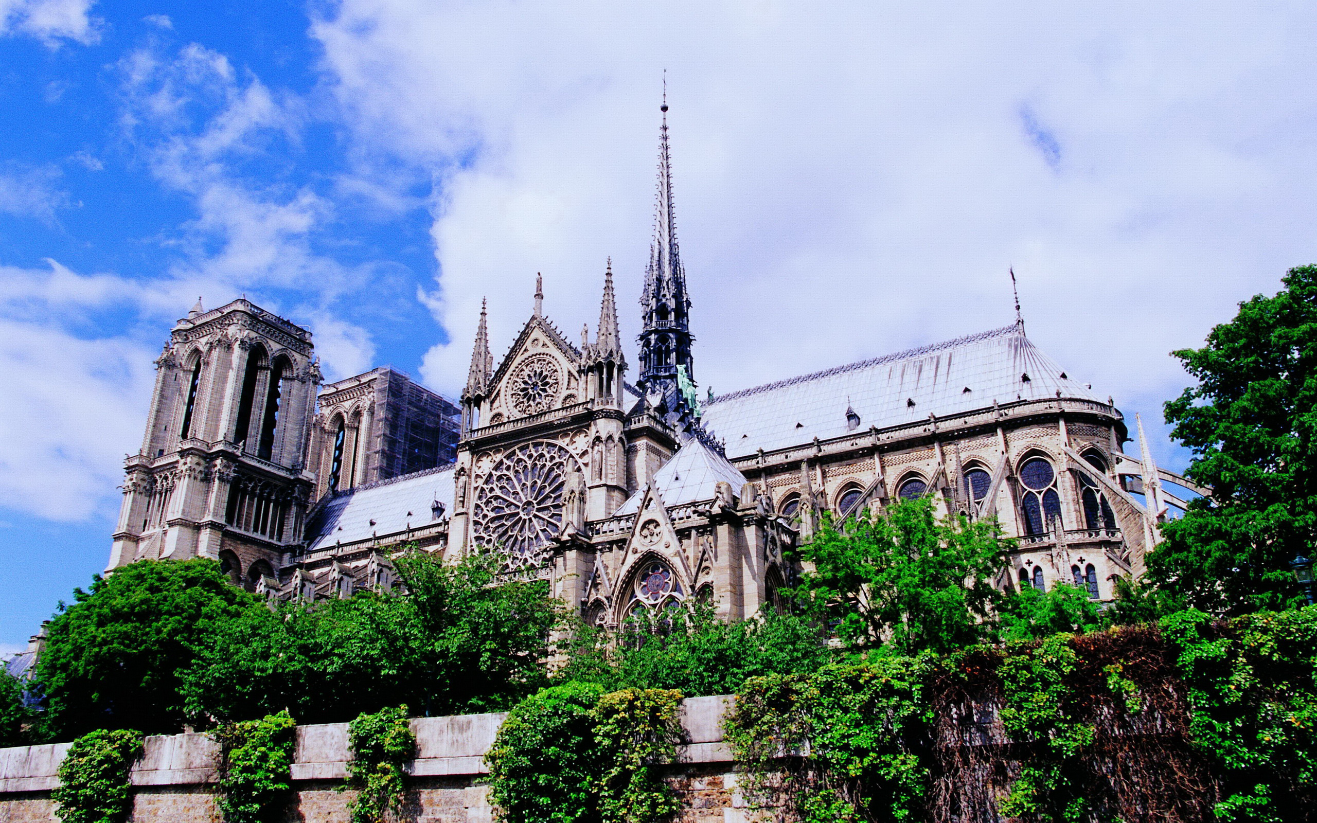 Notre-Dame Cathedral, Travels, Wallpaper background, Iconic landmark, 2560x1600 HD Desktop