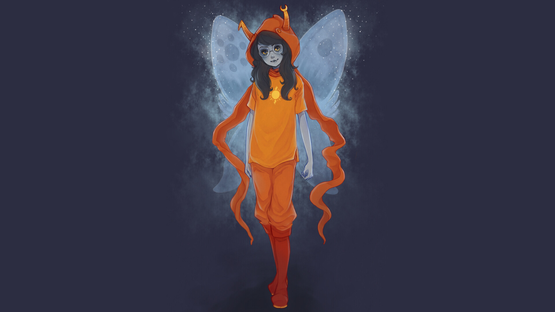 Homestuck: One of the main characters and anti-villainess in Andrew Hussie's webcomic, Vriska. 1920x1080 Full HD Wallpaper.