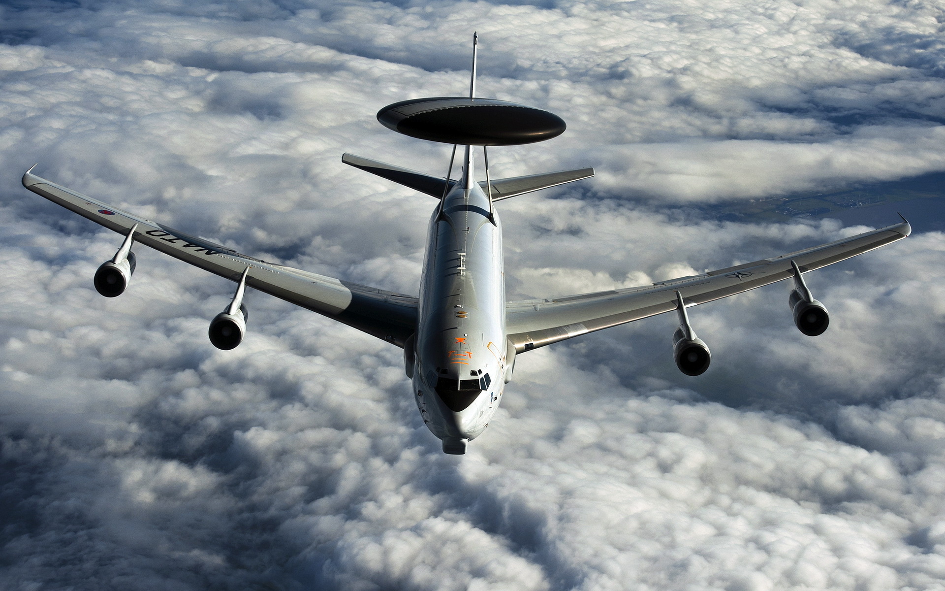 Boeing E-3, AWACS images, Radar surveillance, Military aircraft, 1920x1200 HD Desktop