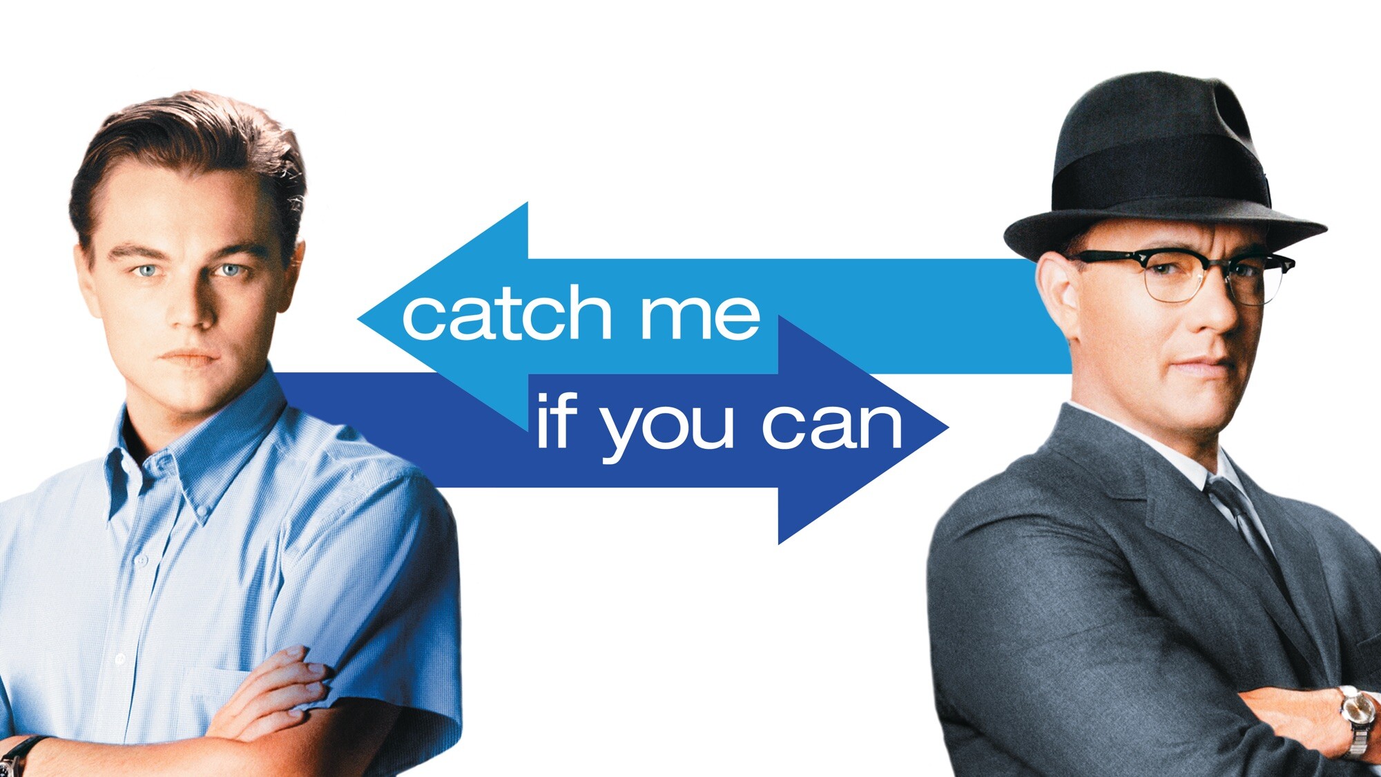 Catch Me If You Can: Leonardo DiCaprio as Frank Abagnale, Tom Hanks as Carl Hanratty. 2000x1130 HD Background.