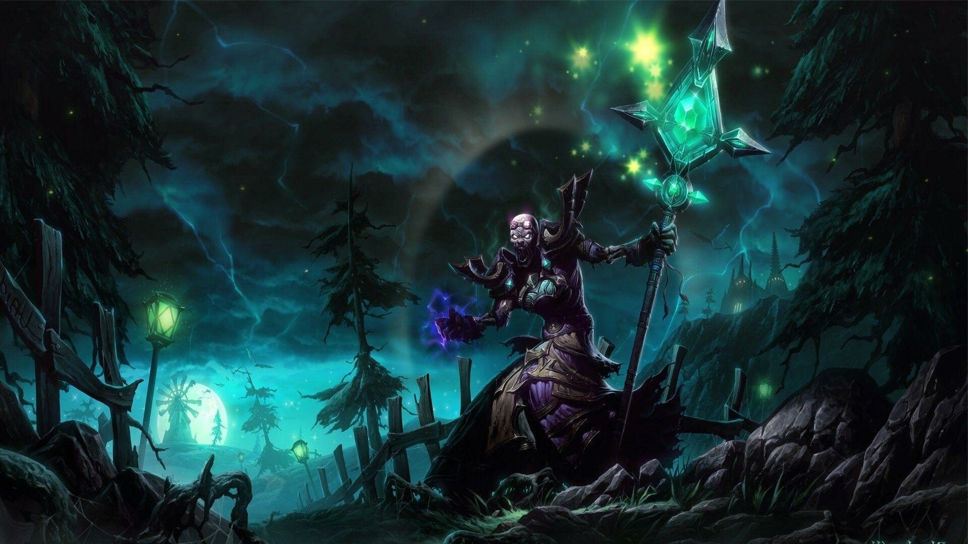 World of Warcraft: Mage, The fourth released game set in the Warcraft universe. 1920x1080 Full HD Wallpaper.