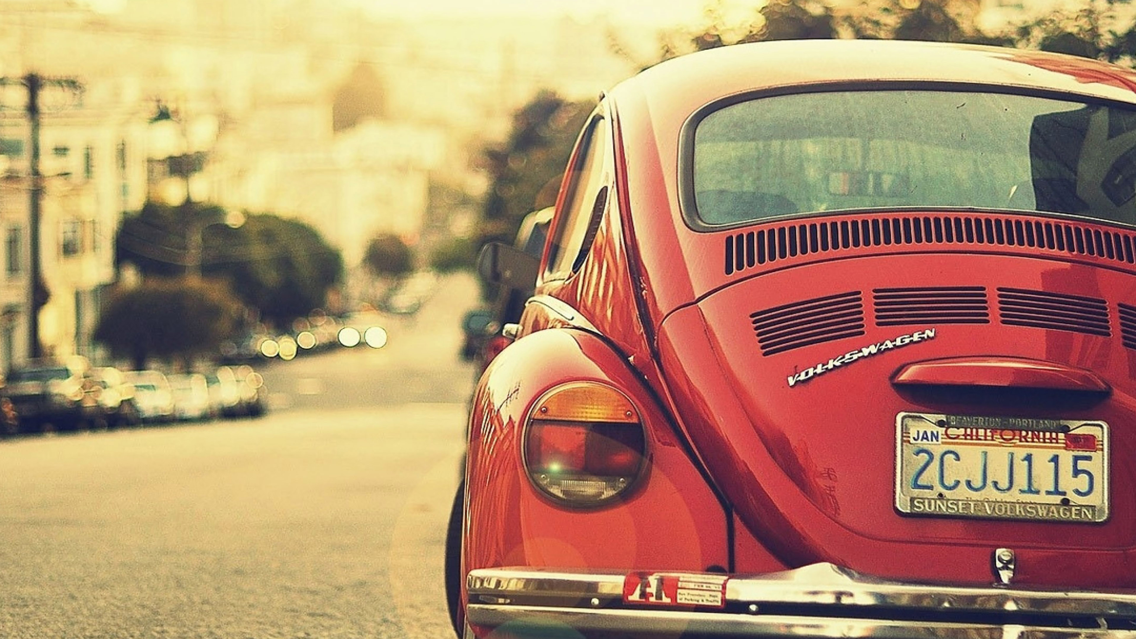 Vintage Car: Limited production numbers, Volkswagen Beetle. 3840x2160 4K Wallpaper.