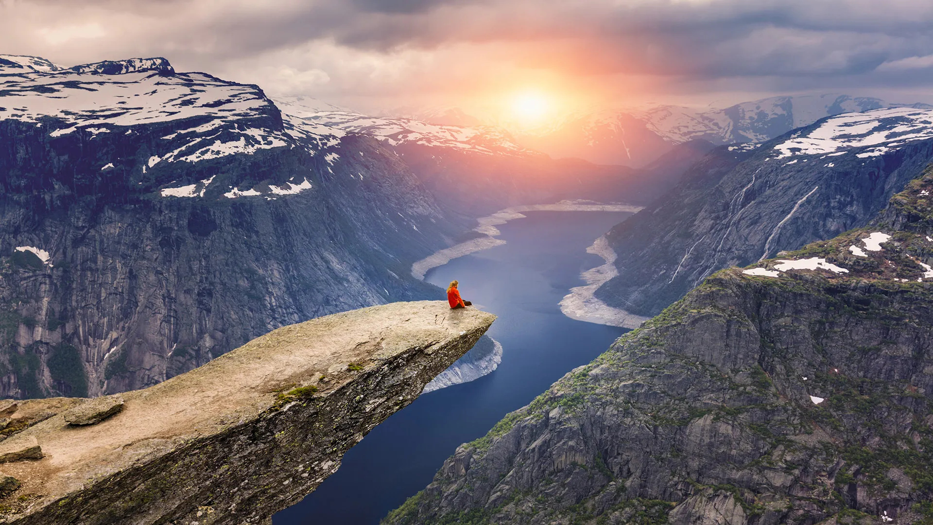 Iconic Trolltunga, Norway's natural wonder, Home of travel, Memorable experience, 1920x1080 Full HD Desktop