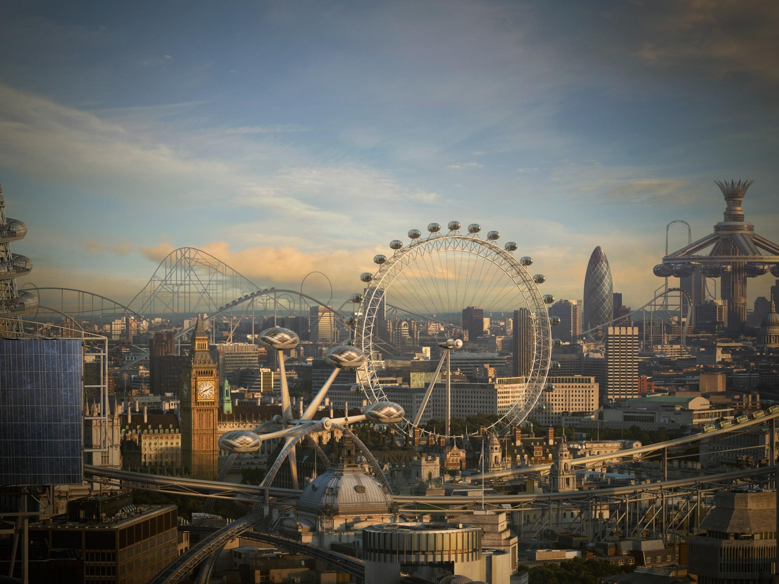 London Eye, Nature beauty, Ferris wheel, Desktop and mobile, 2560x1920 HD Desktop