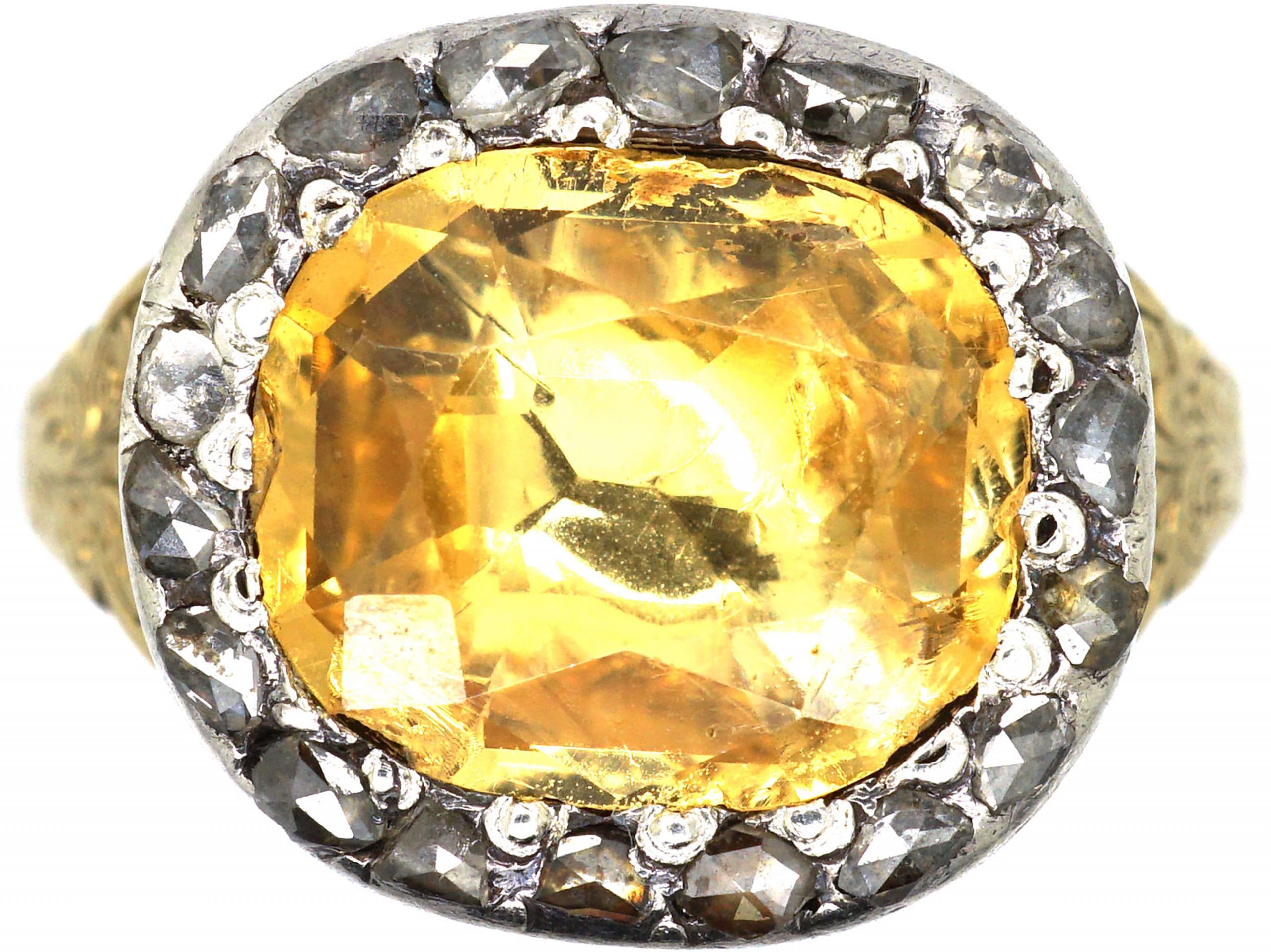 Georgian gold topaz, Rose diamond ring, Antique jewellery company, 2560x1920 HD Desktop