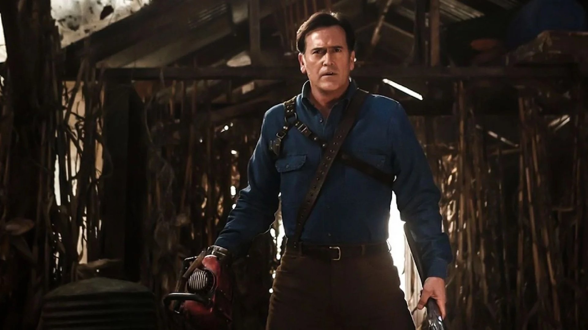 Bruce Campbell: Ashy Slashy, A skilled marksman and a highly-qualified mechanical engineer. 1920x1080 Full HD Background.