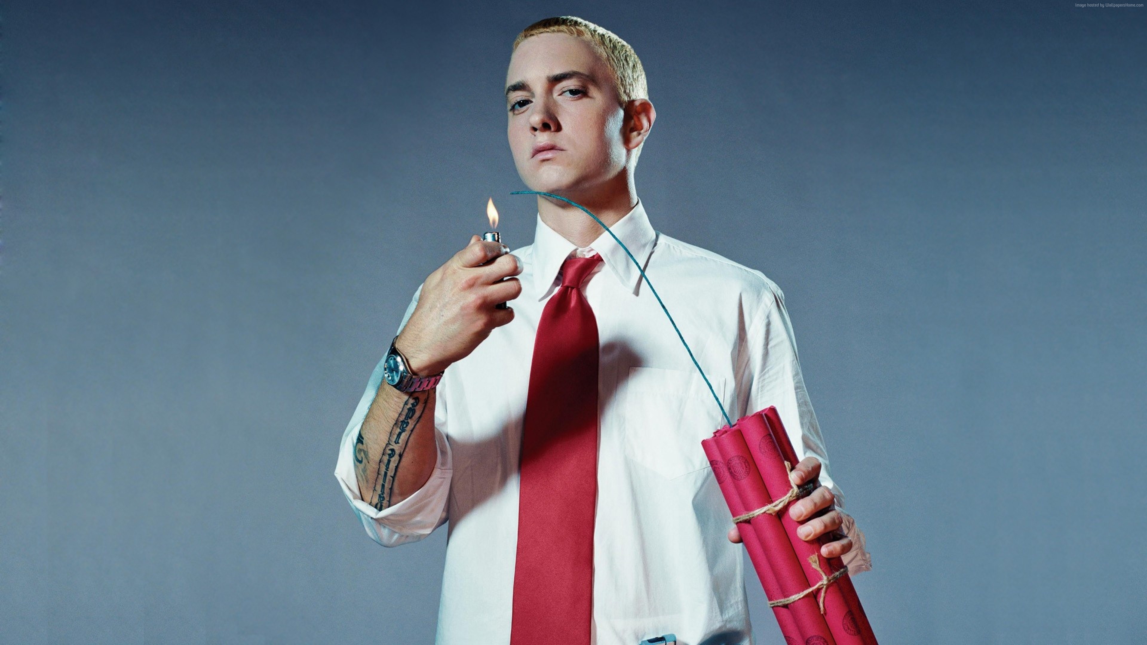 Eminem: Established his own channel, Shade 45, on Sirius XM Radio. 3840x2160 4K Background.
