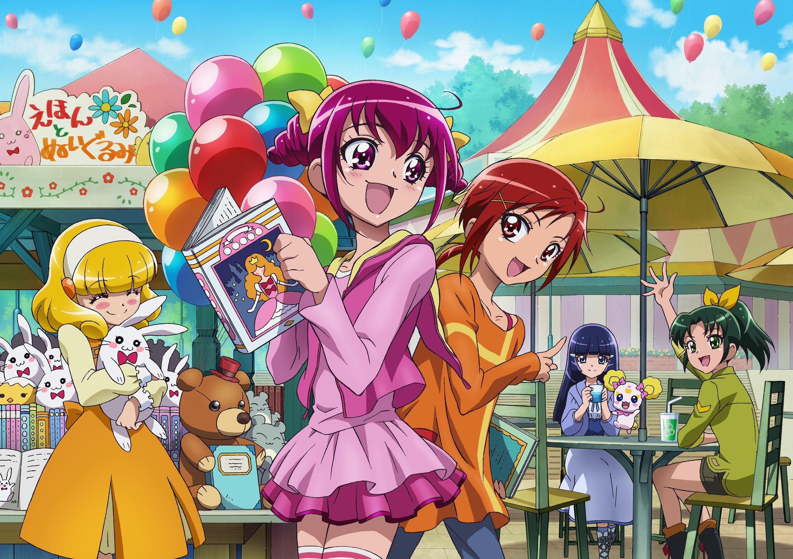 Glitter Force: English-dubbed adaptation, Smile Pretty Cure! Anime film series, Fairies. 3000x2120 HD Background.