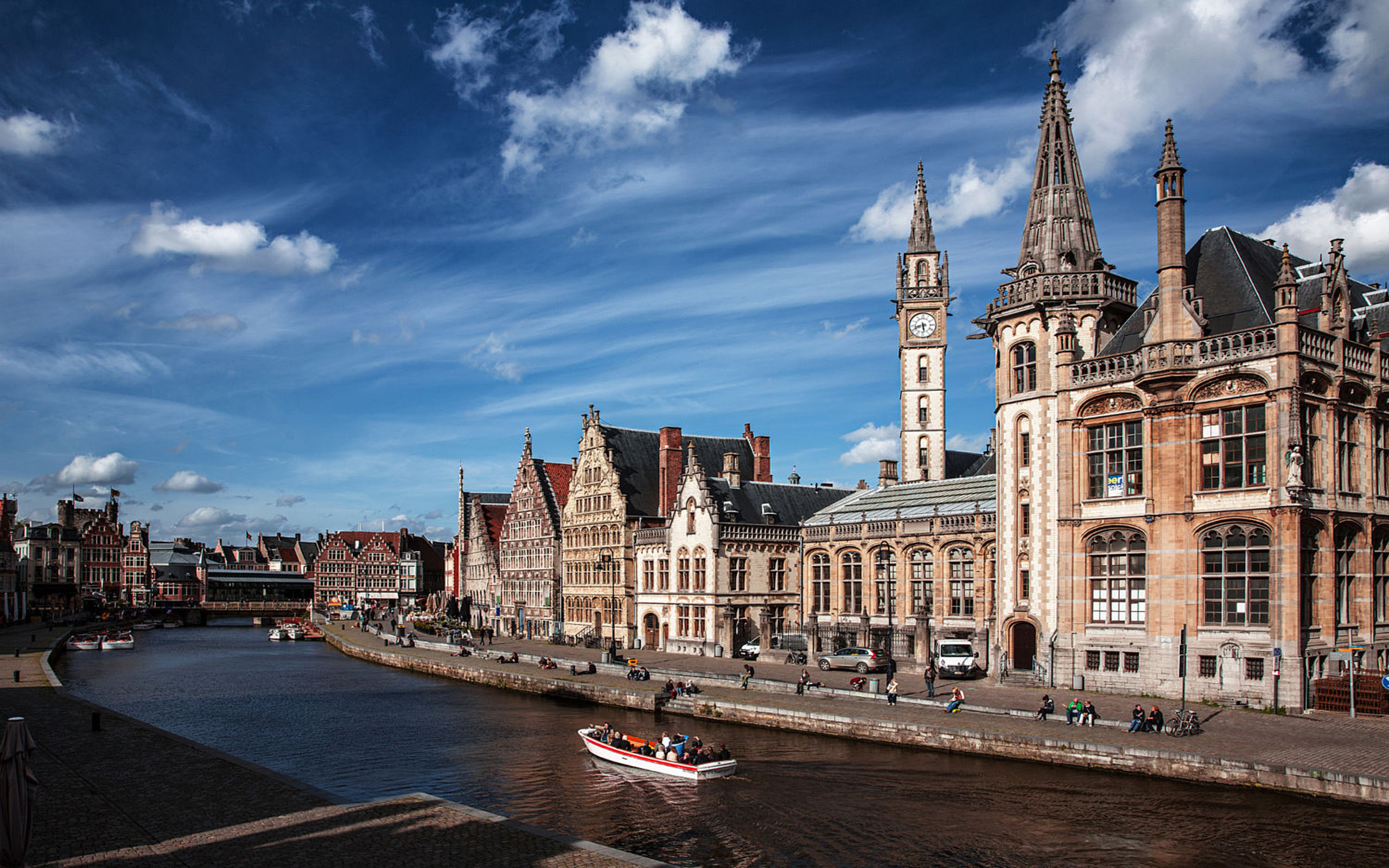 Ghent city day, Flanders Belgium, 2560x1600 HD Desktop