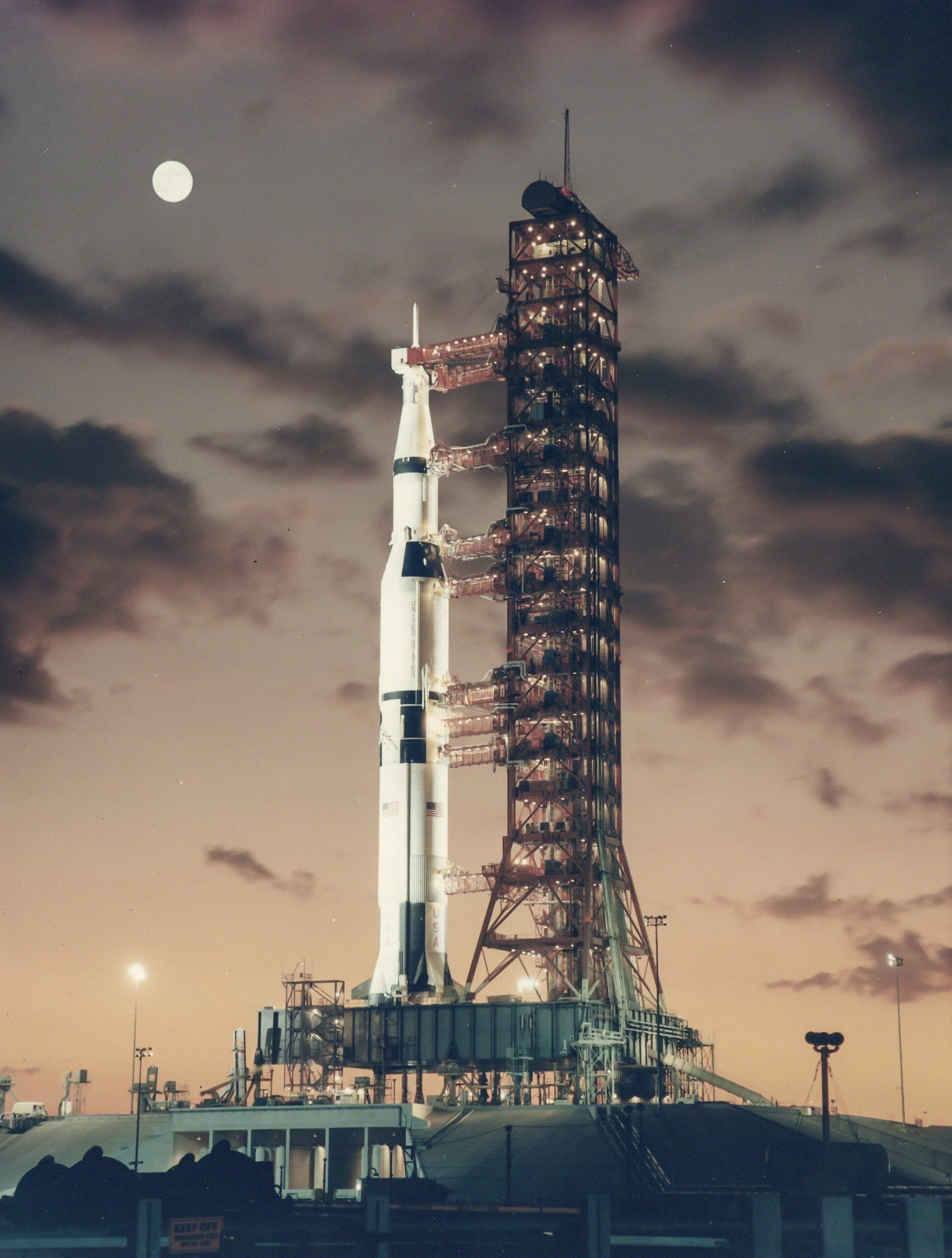 Apollo 11: Saturn V, A type of rocket called a Heavy Lift Vehicle. 1940x2560 HD Background.