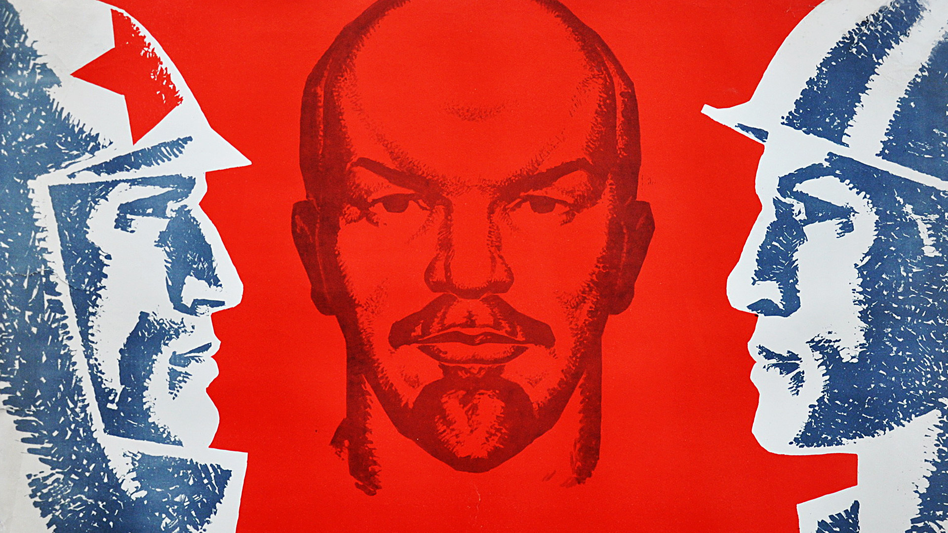 Soviet propaganda, Lenin's portrayal, Godlike figure, Revolutionary hero, 1920x1080 Full HD Desktop