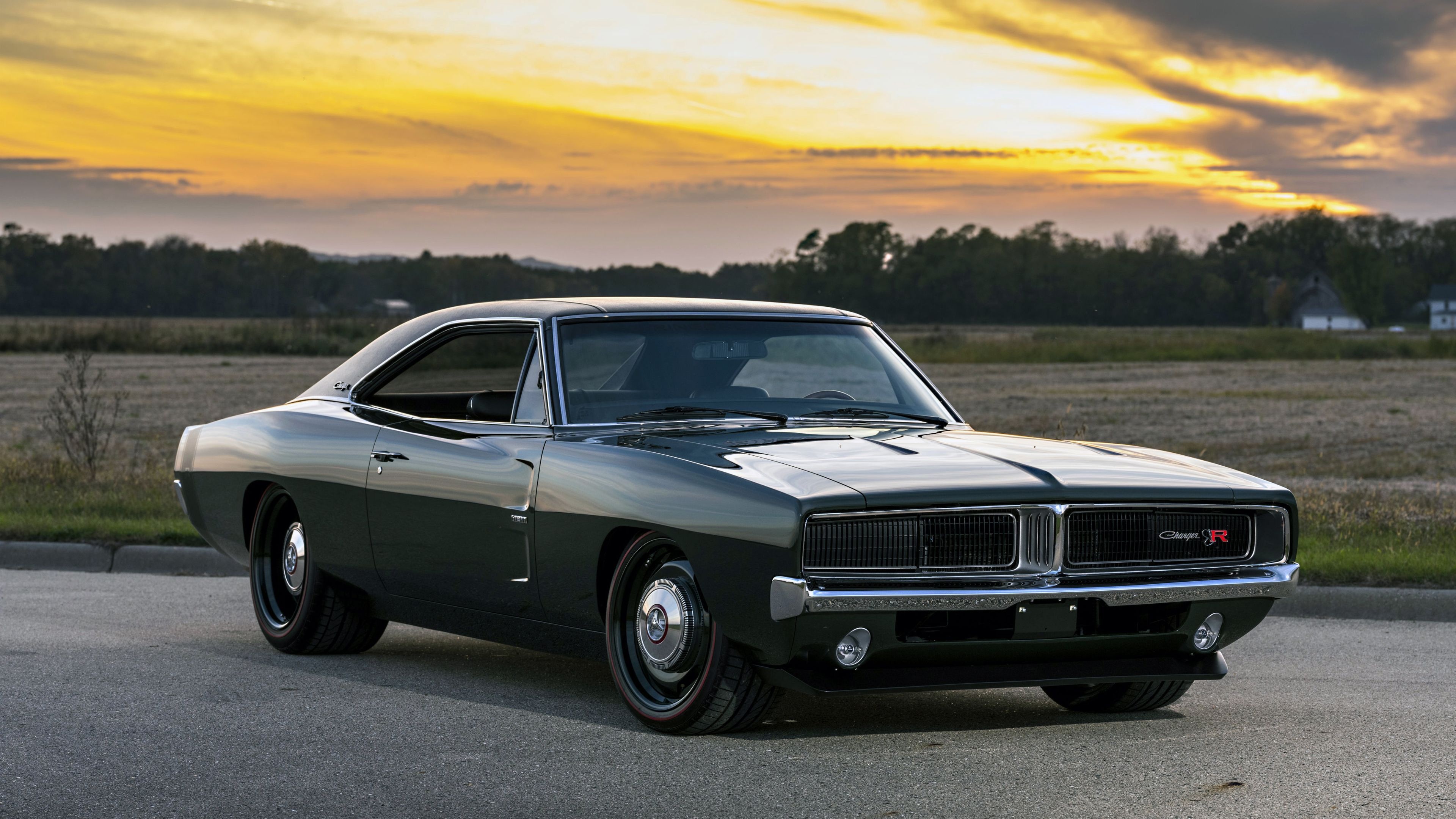 Dodge Charger, Classic muscle car, Iconic design, Unmatched performance, 3840x2160 4K Desktop