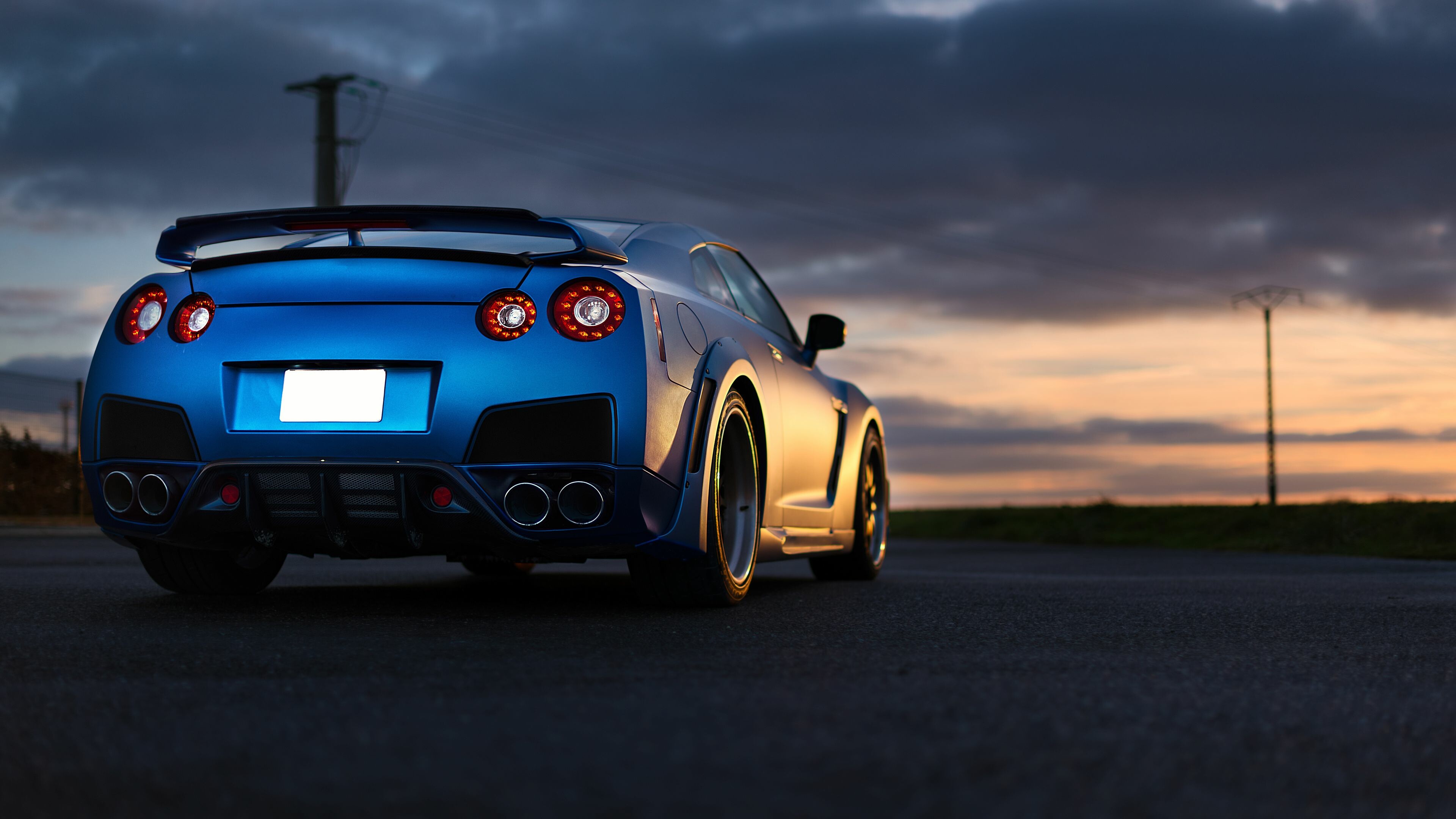 Nissan: The car company, Traces back to the beginnings of the 20th century, GTR. 3840x2160 4K Background.