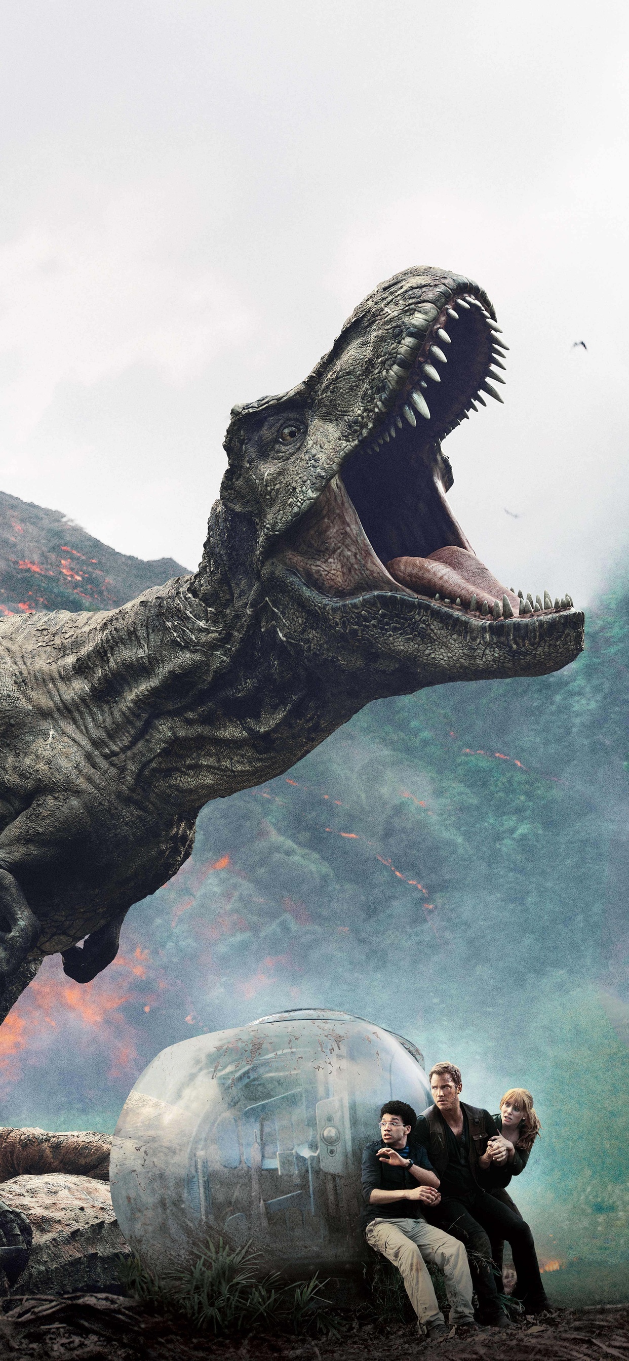 Jurassic World Fallen Kingdom, International poster, iPhone XS Max, High definition wallpapers, 1250x2690 HD Handy
